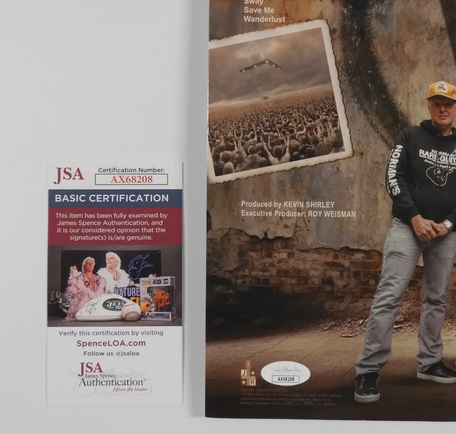 Joe Bonamassa JSA Signed Autograph Record Album Black Country Communion V, изображение 4