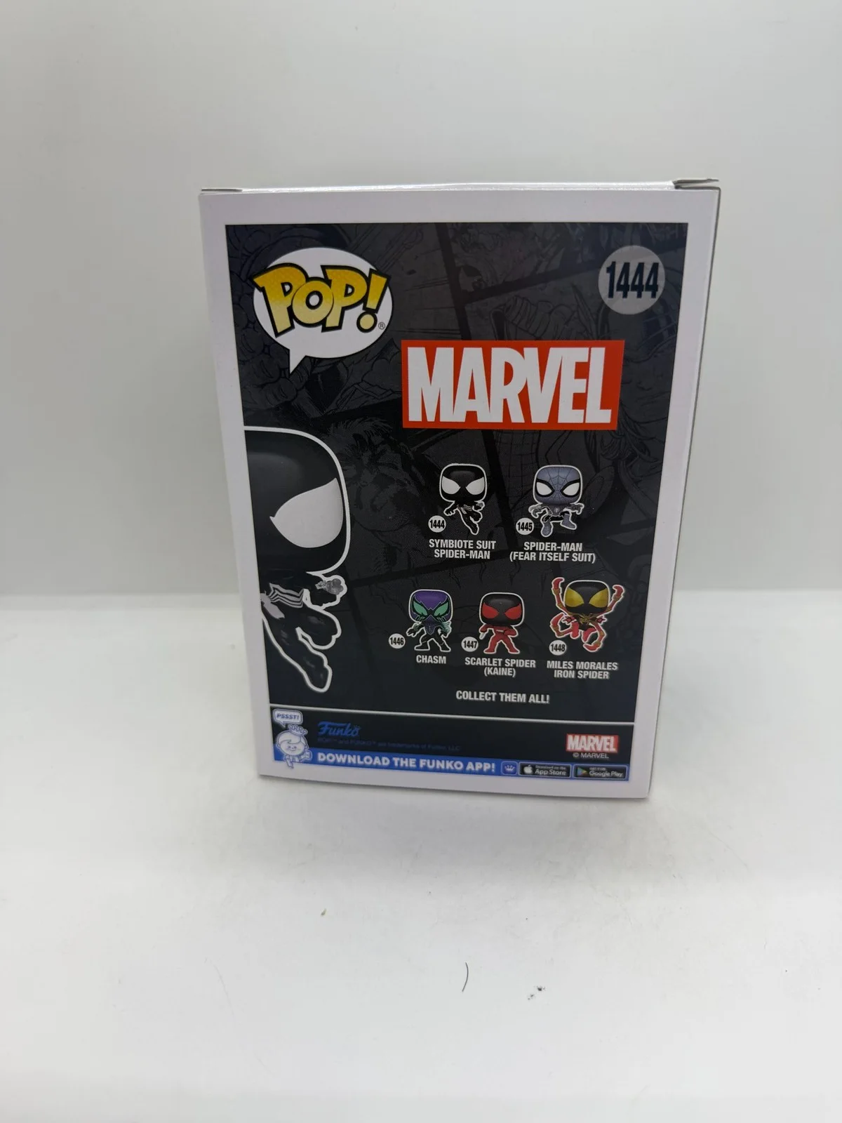 Tobey Maguire Signed Symbiote Spider-Man Funko Pop Marvel Spiderman #1444 ACOA, image 4