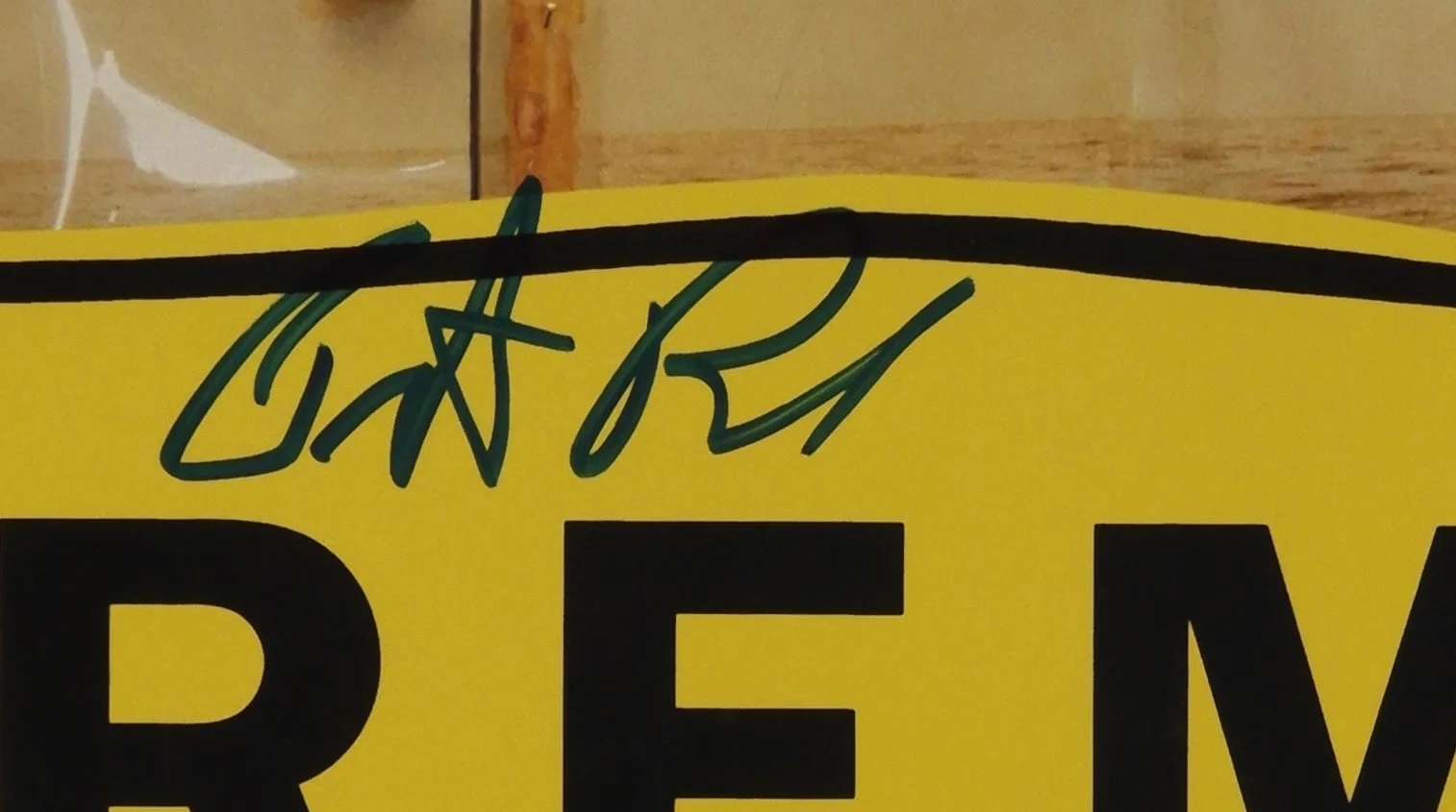 R.E.M. JSA Signed Autograph Record Album Vinyl Out Of Time Michael Stipe REM, image 3