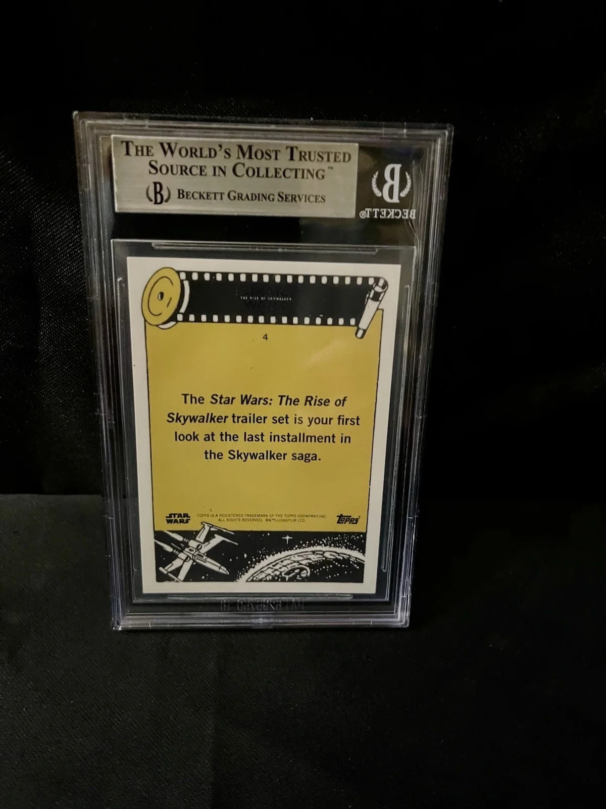 Adam Driver — Adam Driver Signed Star Wars Rise of Skywalker Topps Card #4 Beckett, изображение 3