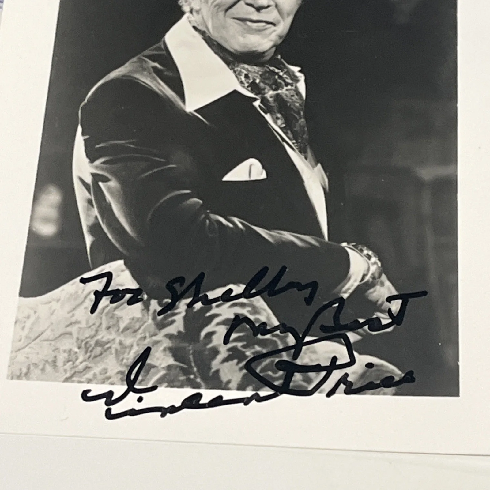 Vincent Price — Vincent Price Signed Autographed 4x5 Photo Horror Actor “The Fly” Authentic, image 2