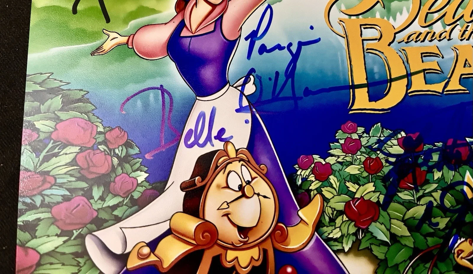 Robbie Benson Paige O’hara Richard White — Disney Beauty And the Beast Photo Cast x3 Signed BAS/JSA Benson O’Hara White, image 3
