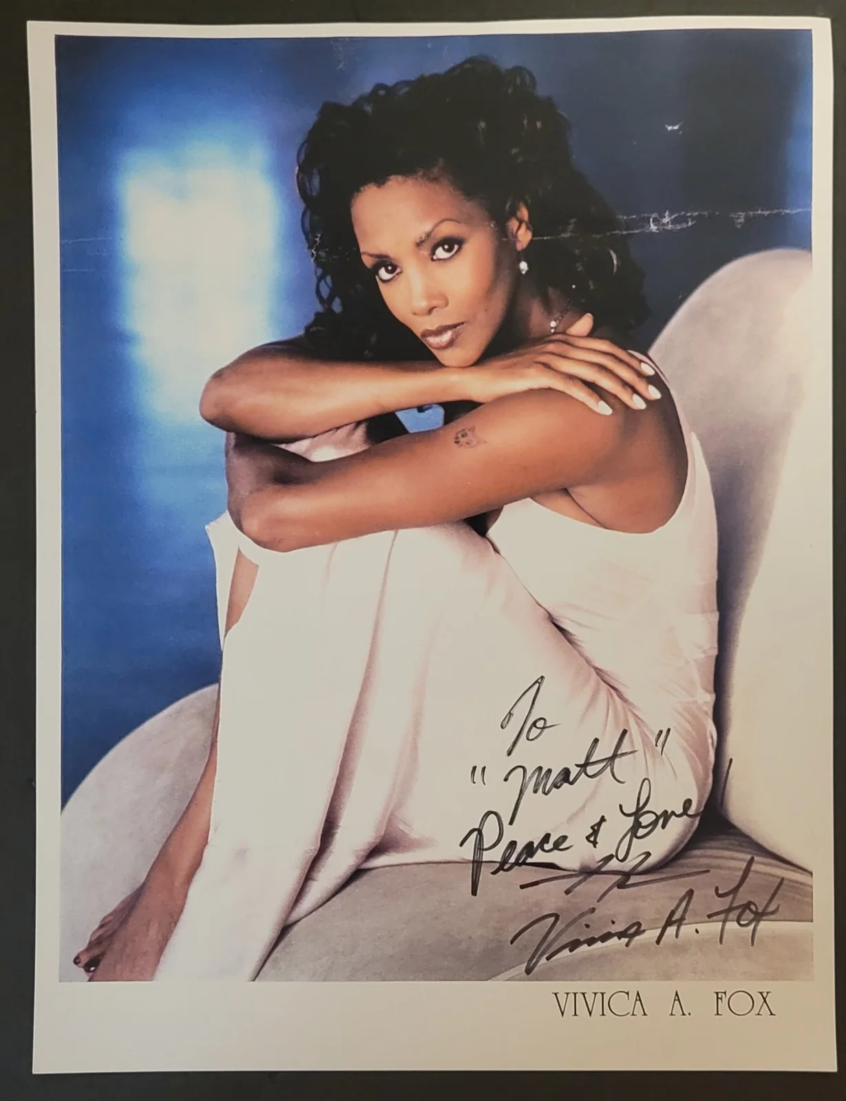 Vivica A. Fox — Vivica A. Fox Actress Autographed Signed 8.5"x11" Photo