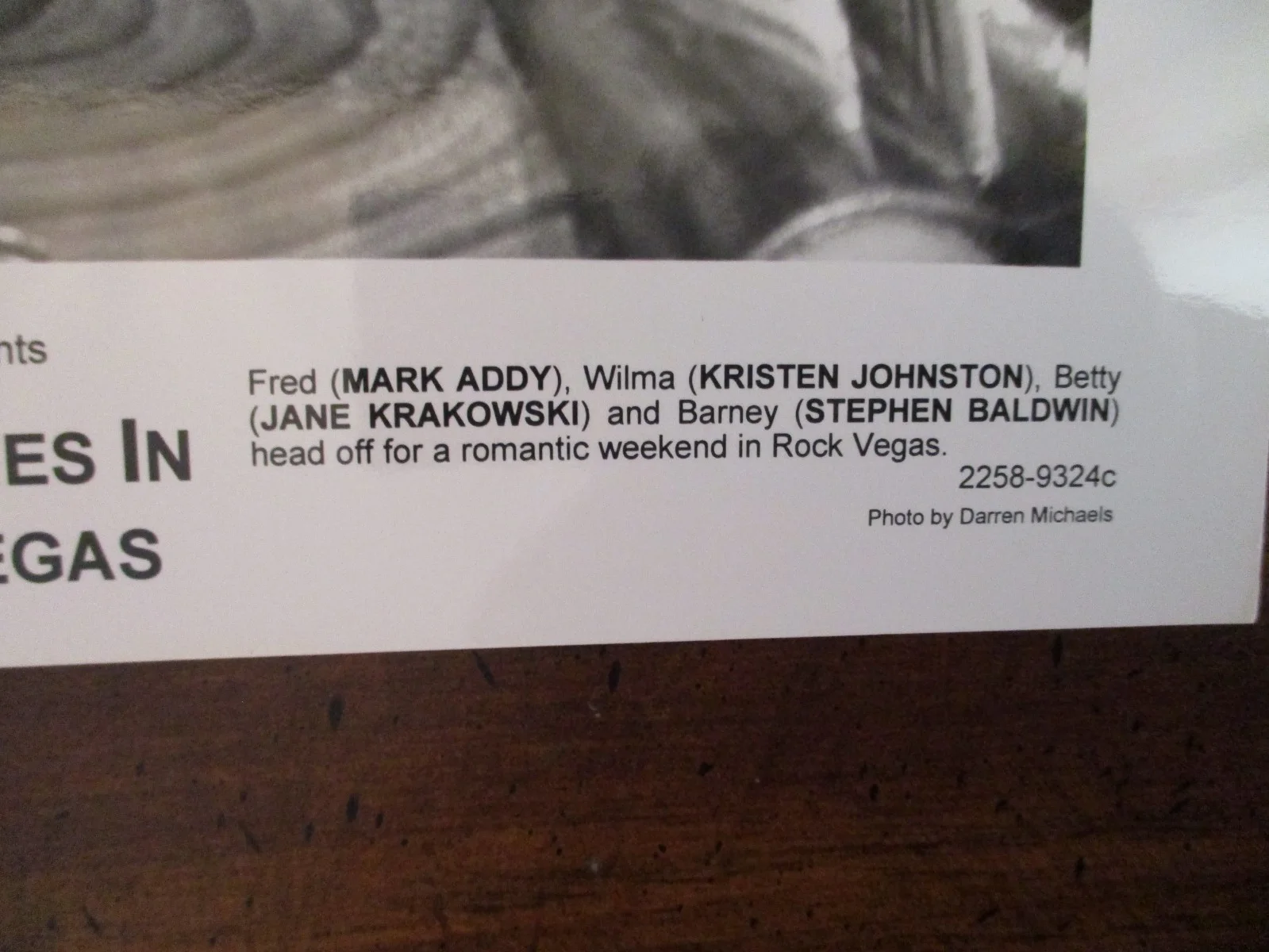 Kristen Johnston/Jane Krakowski(THE FLINTSTONES IN VIVA ROCK VEGAS)2000 BW Photo, изображение 3