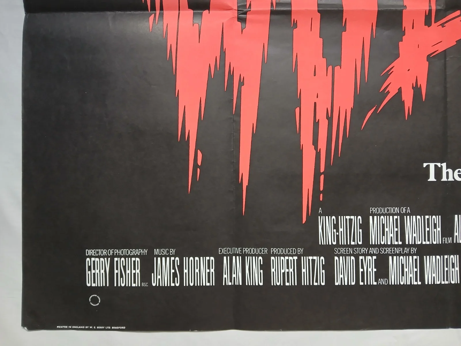 WOLFEN (1981) original UK quad poster - Werewolf horror - Albert Finney, image 4