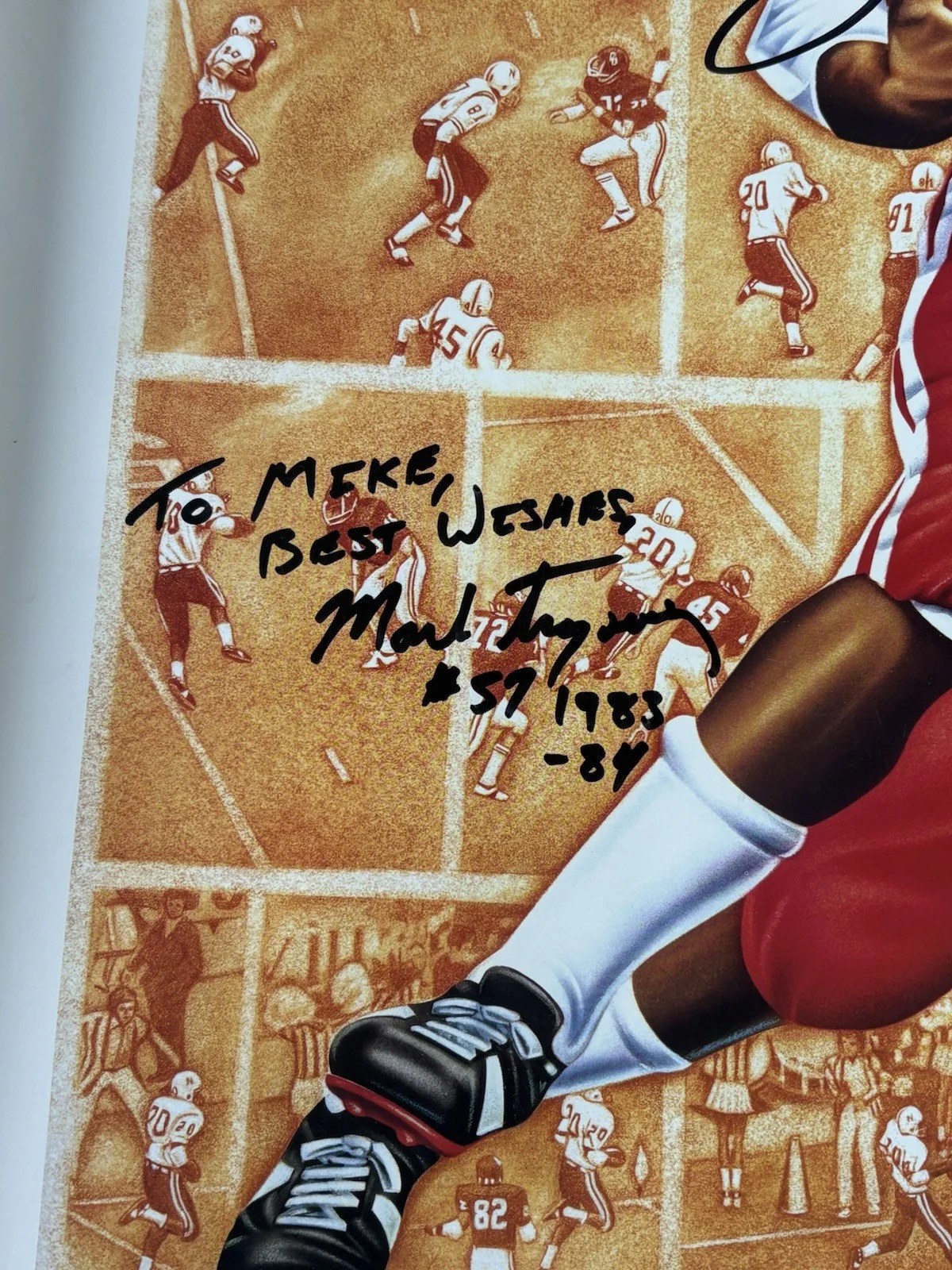 Nebraska Huskers 28Lx22w Poster Rogers, Tagge, Traynowicz Signed Autographs., изображение 2