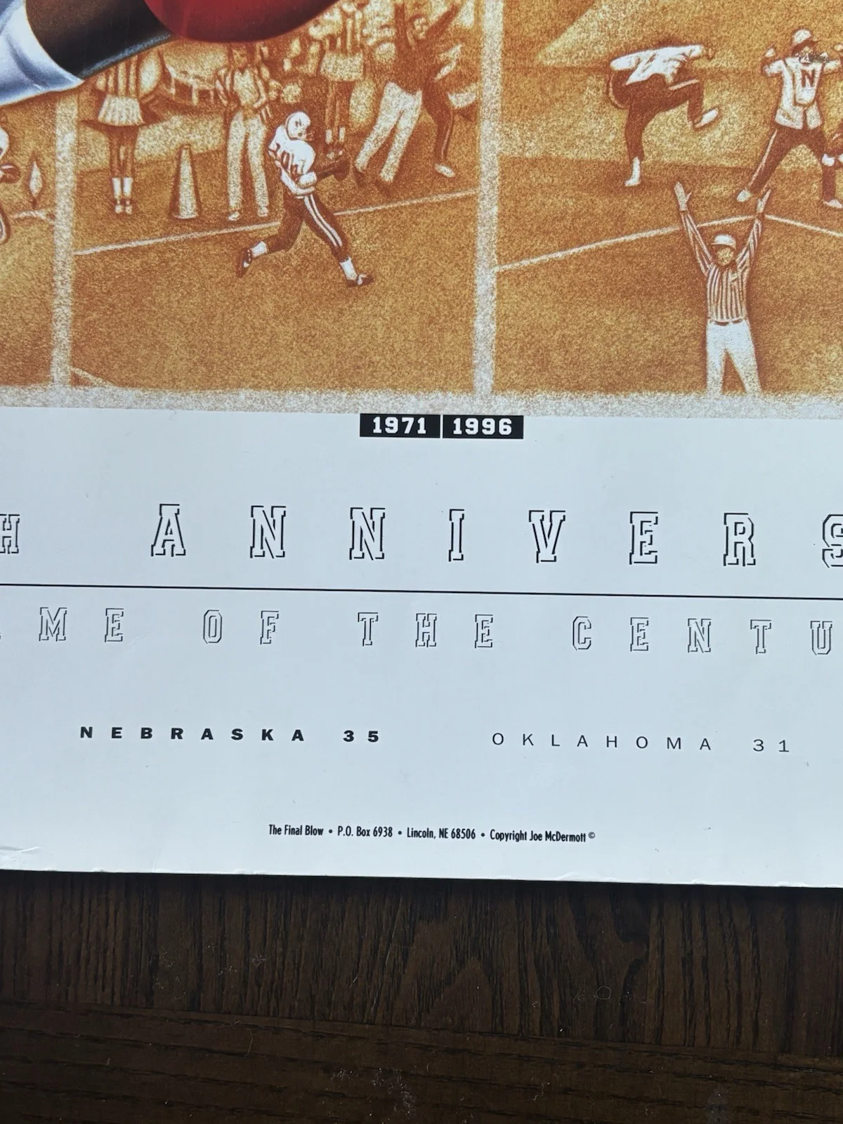 Nebraska Huskers 28Lx22w Poster Rogers, Tagge, Traynowicz Signed Autographs., изображение 5