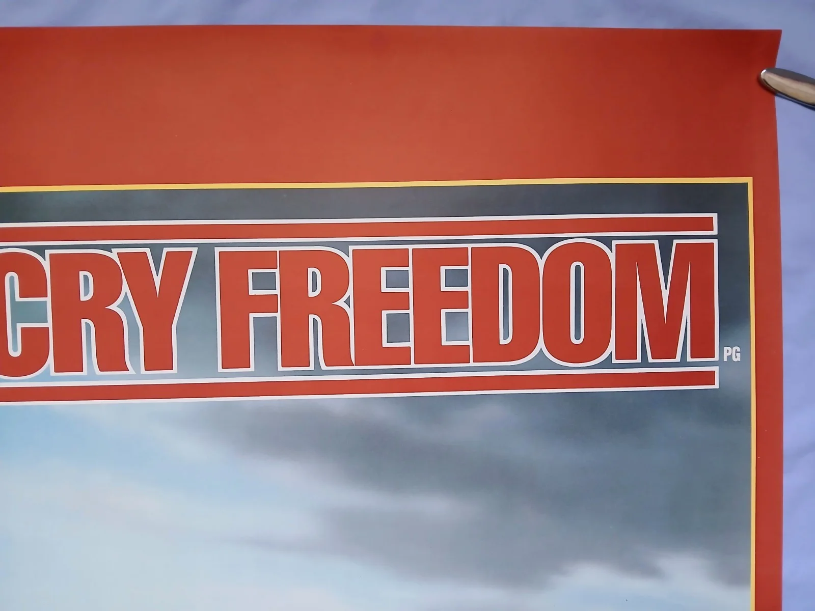 CRY FREEDOM (1987) rolled original quad poster - Kevin Kline, Denzel Washington, image 3