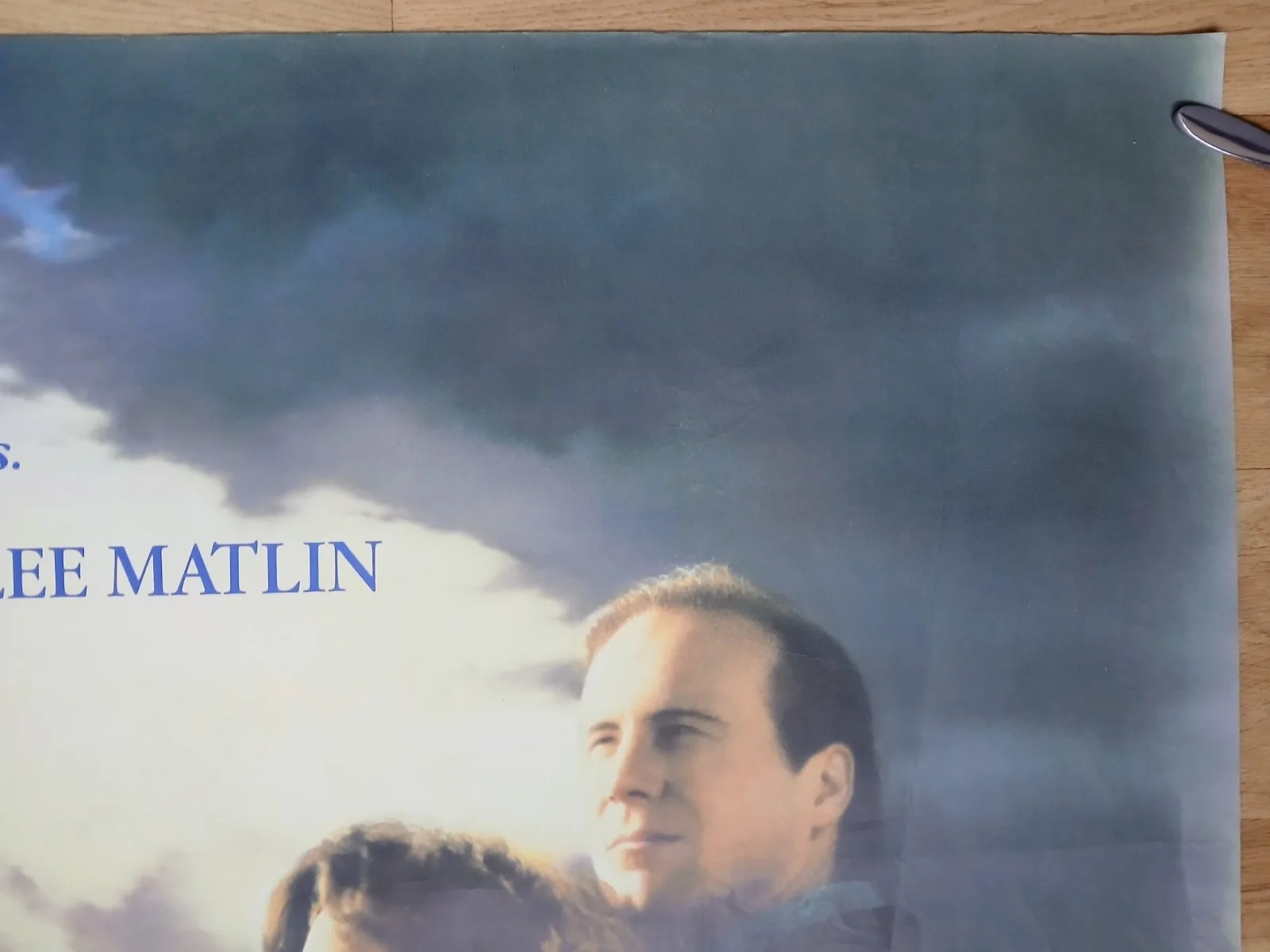 CHILDREN OF A LESSER GOD (1986) original quad poster -William Hurt,Marlee Matlin, image 3