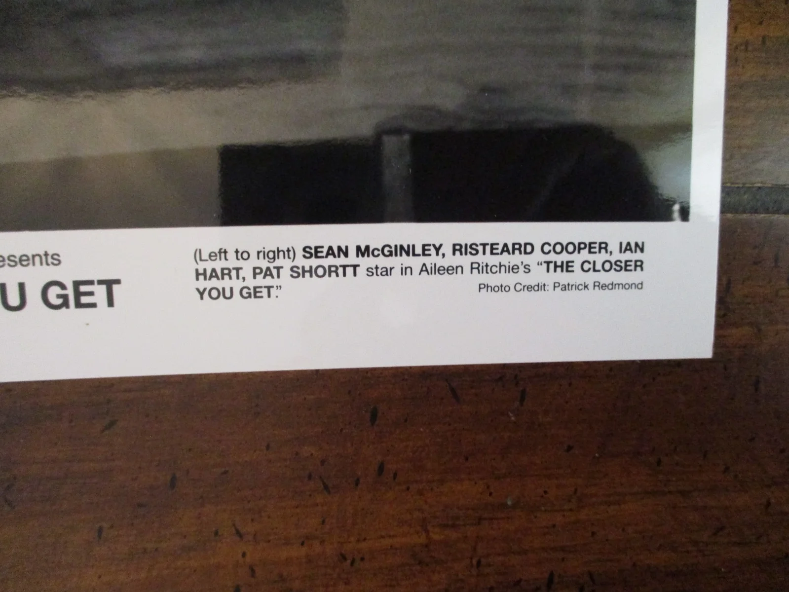 Ian Hart/Pat Shortt/Risteard Cooper(THE CLOSER YOU GET)2000 10 x 8 B & W Photo, изображение 2
