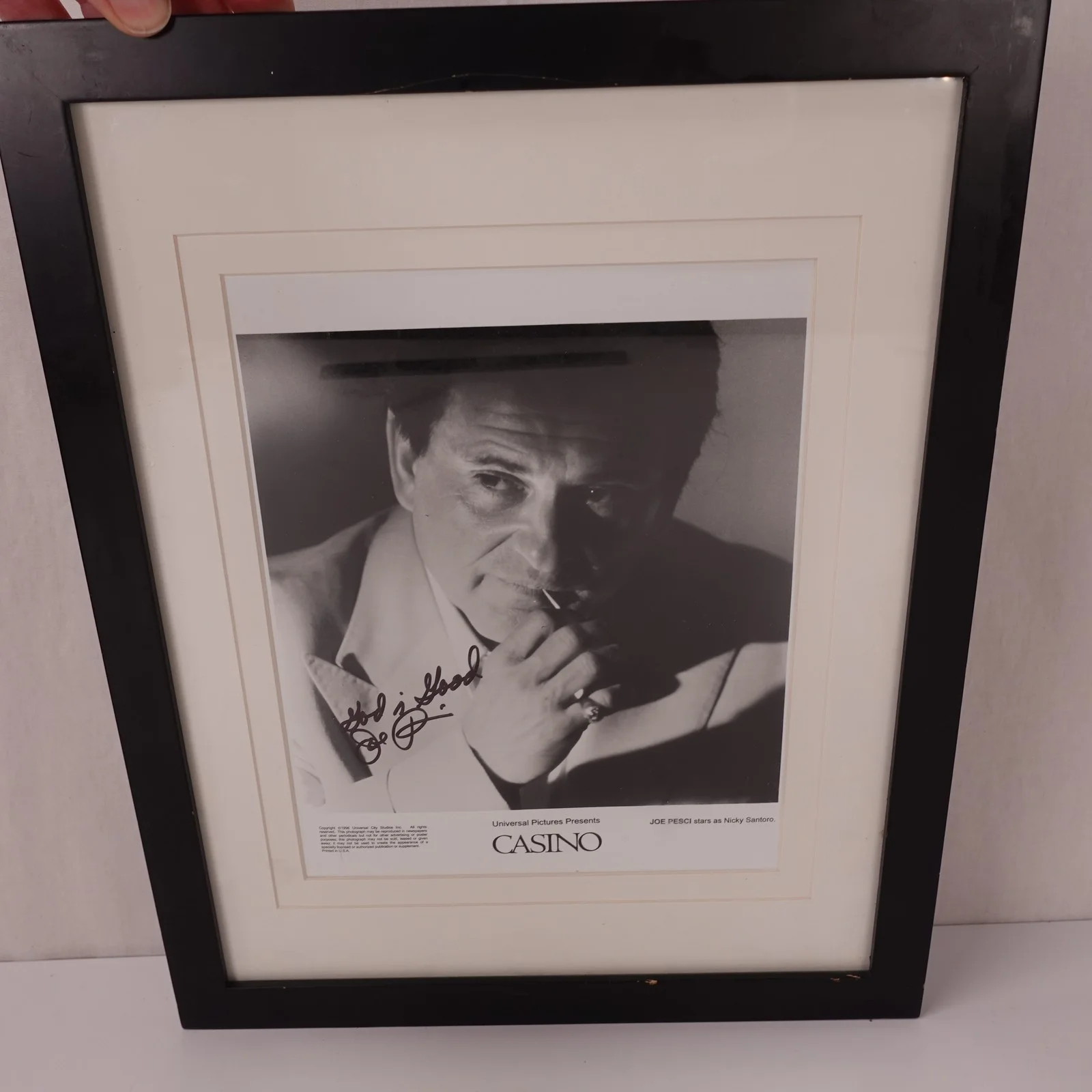 Joe Pesci — Joe Pesci Signed Autograph Photo - Casino (1996) Original Nicky Santoro Framed
