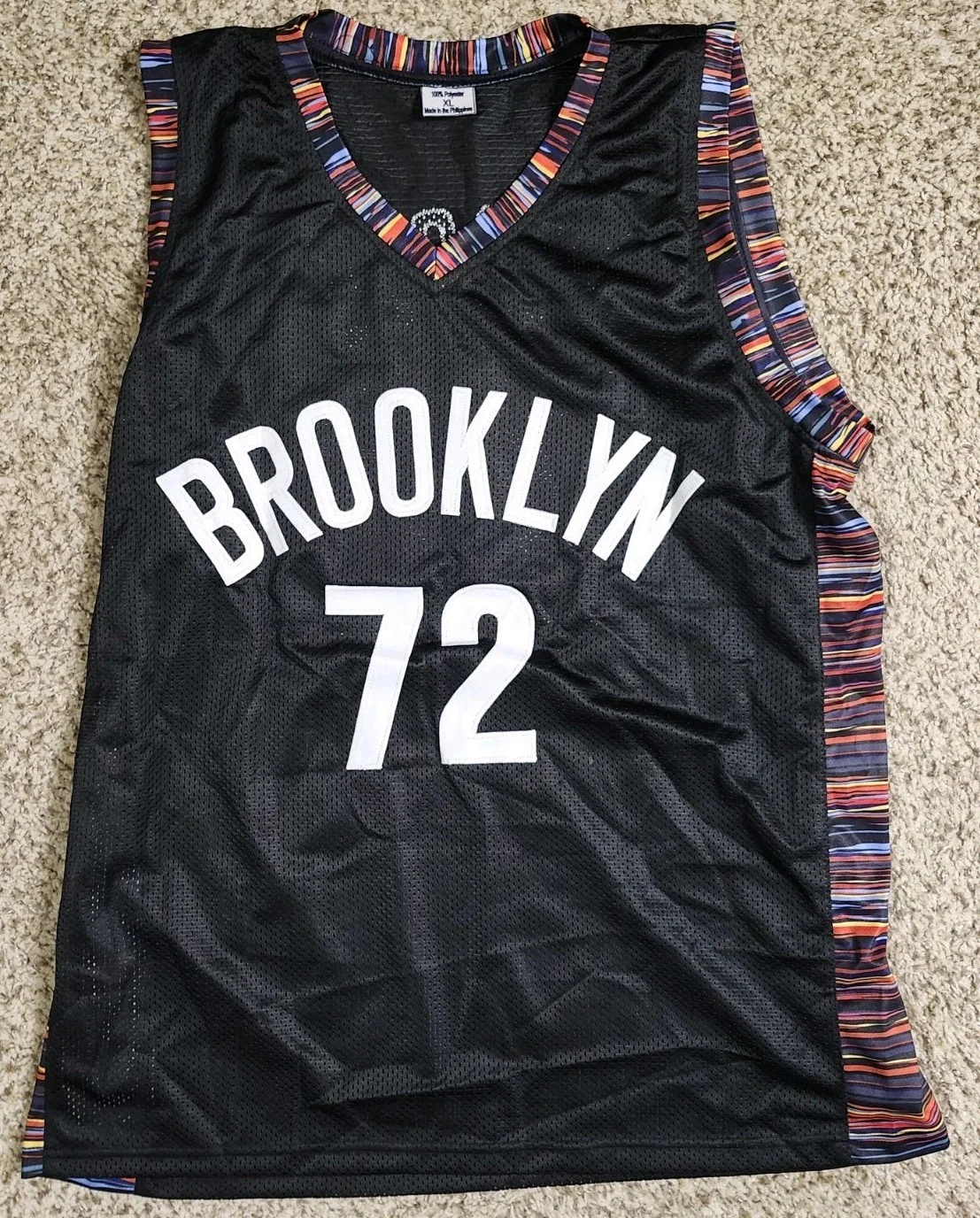 Jamal Woolard — Jamal Woolard Signed Auto custom Brooklyn Nets Jersey Notorious Biggie JSA COA, image 3
