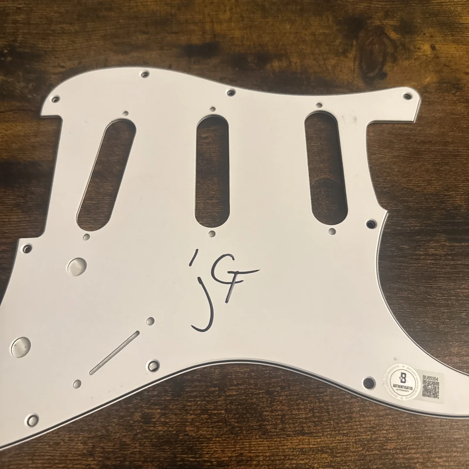 Jeremiah Fraites Signed Strat Pickguard The Lumineers Beckett Coa, изображение 2
