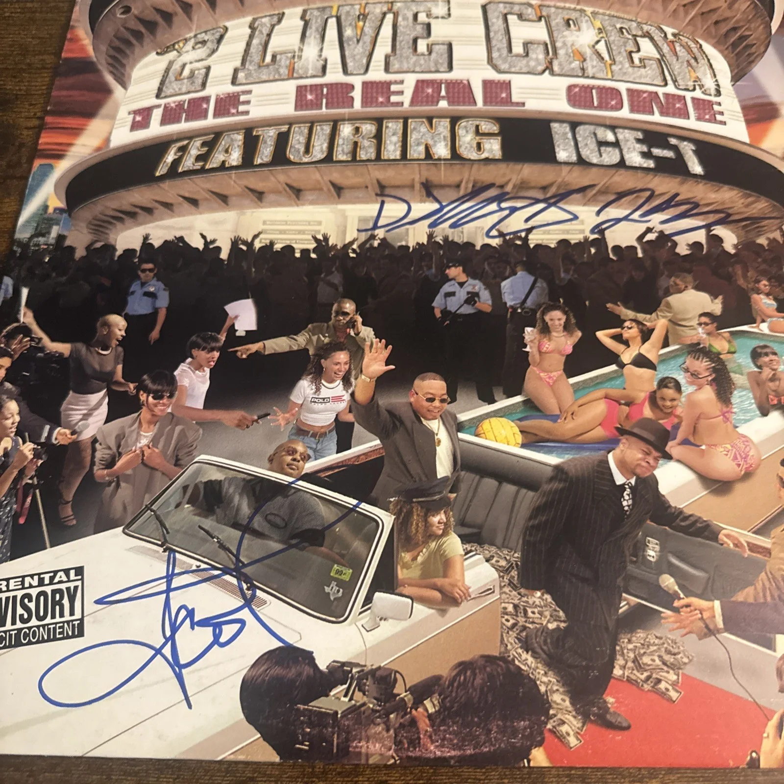 Dj Mr Mixx 2 Live Crew Ice T Signed The Real One Vinyl Beckett Coa, image 2