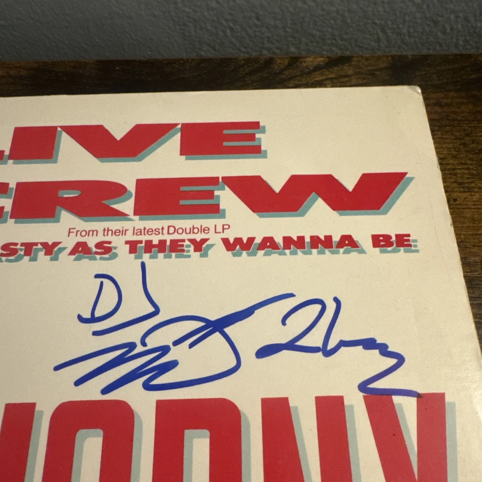 Dj Mr Mixx 2 Live Crew Signed Me So Horny Vinyl Beckett Coa Sleeve Only, image 3
