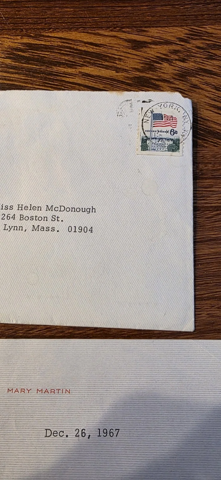 Mary Martin: Hand Signed letter, image 5