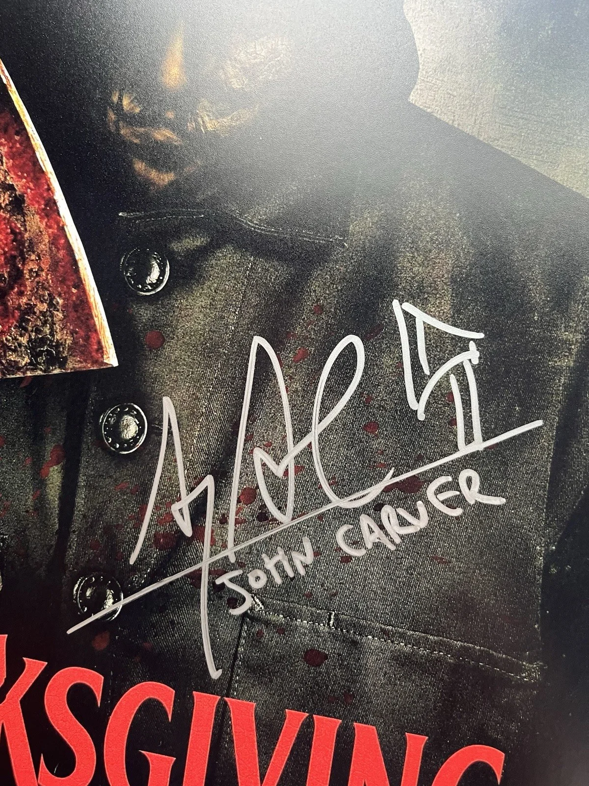 Alex Armbruster — Alex Armbruster Signed Thanksgiving 11x17 Photo JSA COA John Carver Horror, изображение 4