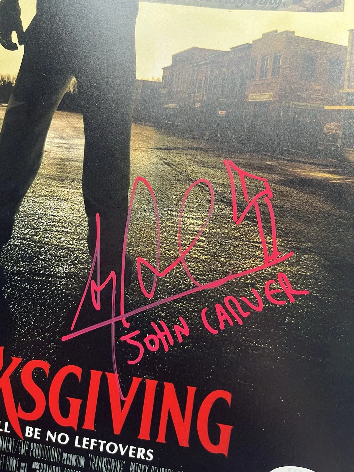 Alex Armbruster — Alex Armbruster Signed Thanksgiving 11x17 Photo JSA COA John Carver Horror Auto, изображение 4
