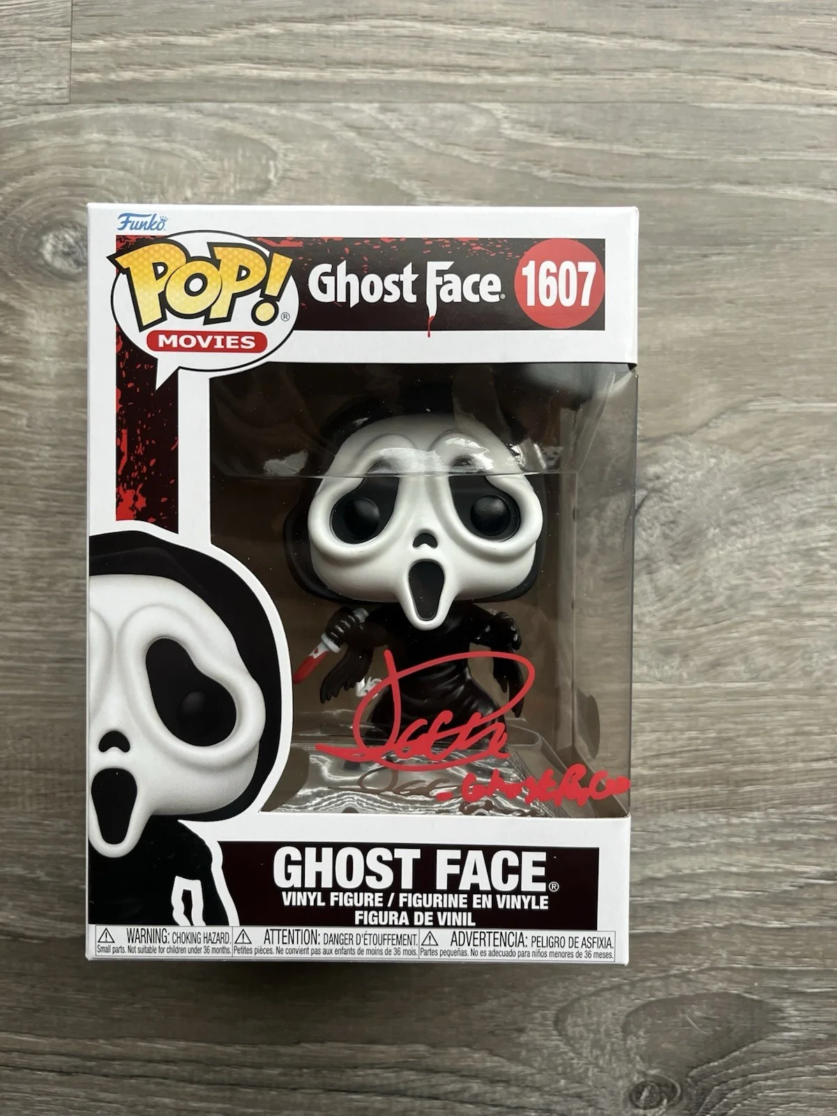 Jack Quaid — Jack Quaid Signed Inscribed Ghostface Funko Pop Beckett COA 1607 Scream Horror, изображение 2