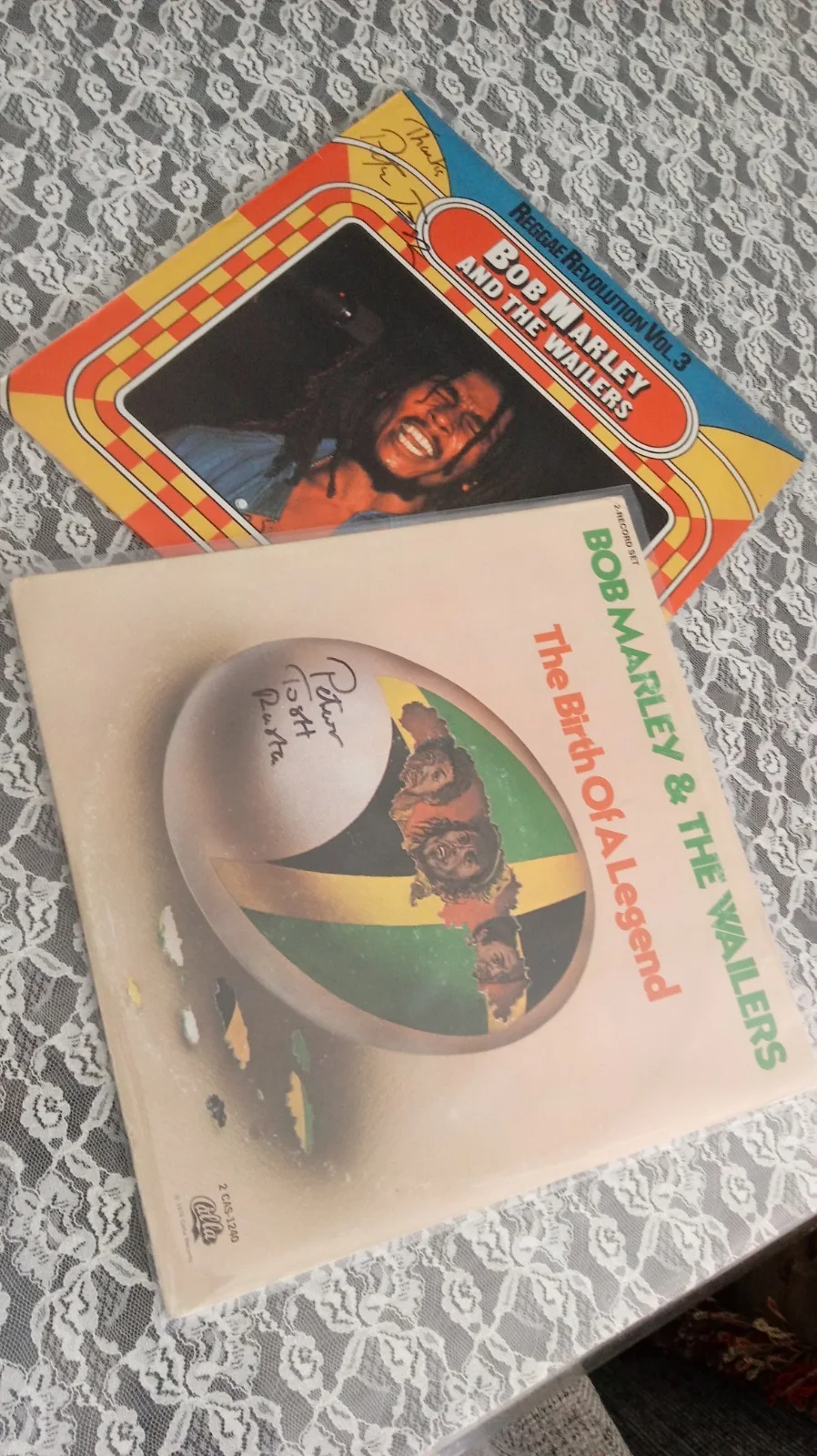 LOT OF 2 Peter Tosh SIGNED Bob Marley HTF Albums AUTOGRAPHED Reggae RARE Rasta, изображение 3