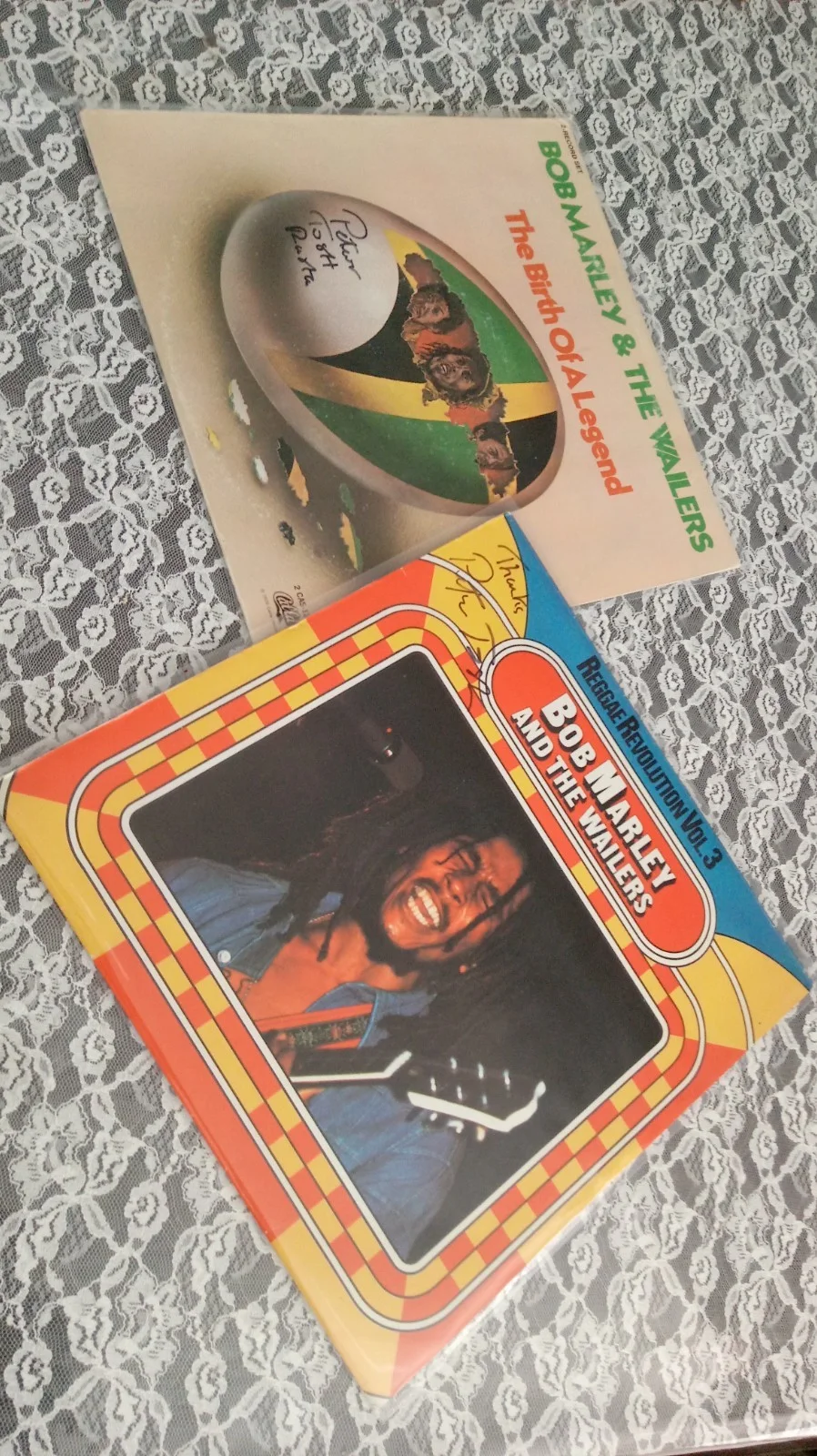 LOT OF 2 Peter Tosh SIGNED Bob Marley HTF Albums AUTOGRAPHED Reggae RARE Rasta, изображение 4