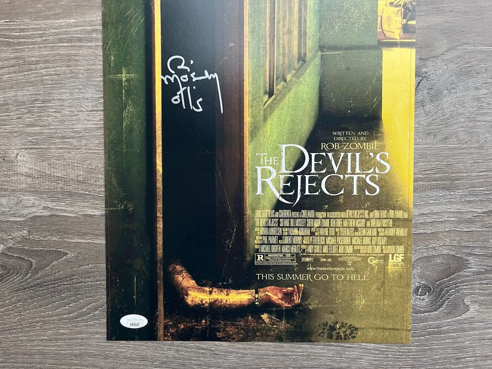 Bill Moseley — Bill Moseley Signed The Devil’s Rejects 11x17 Photo JSA COA Otis Driftwood, изображение 3