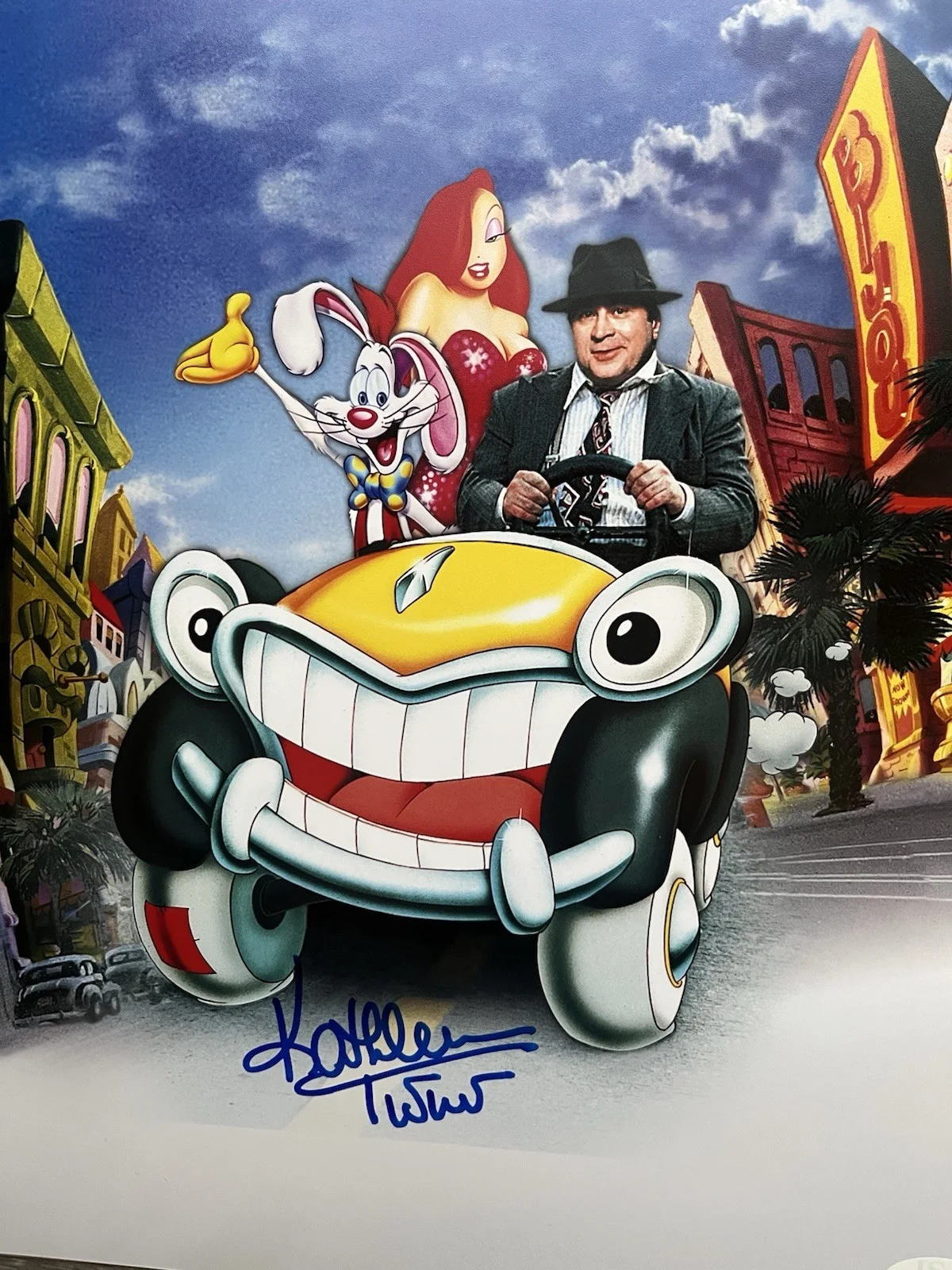 Kathleen Turner — KATHLEEN TURNER Signed Jessica Rabbit 11x14 Photo JSA COA Roger Rabbit, изображение 3
