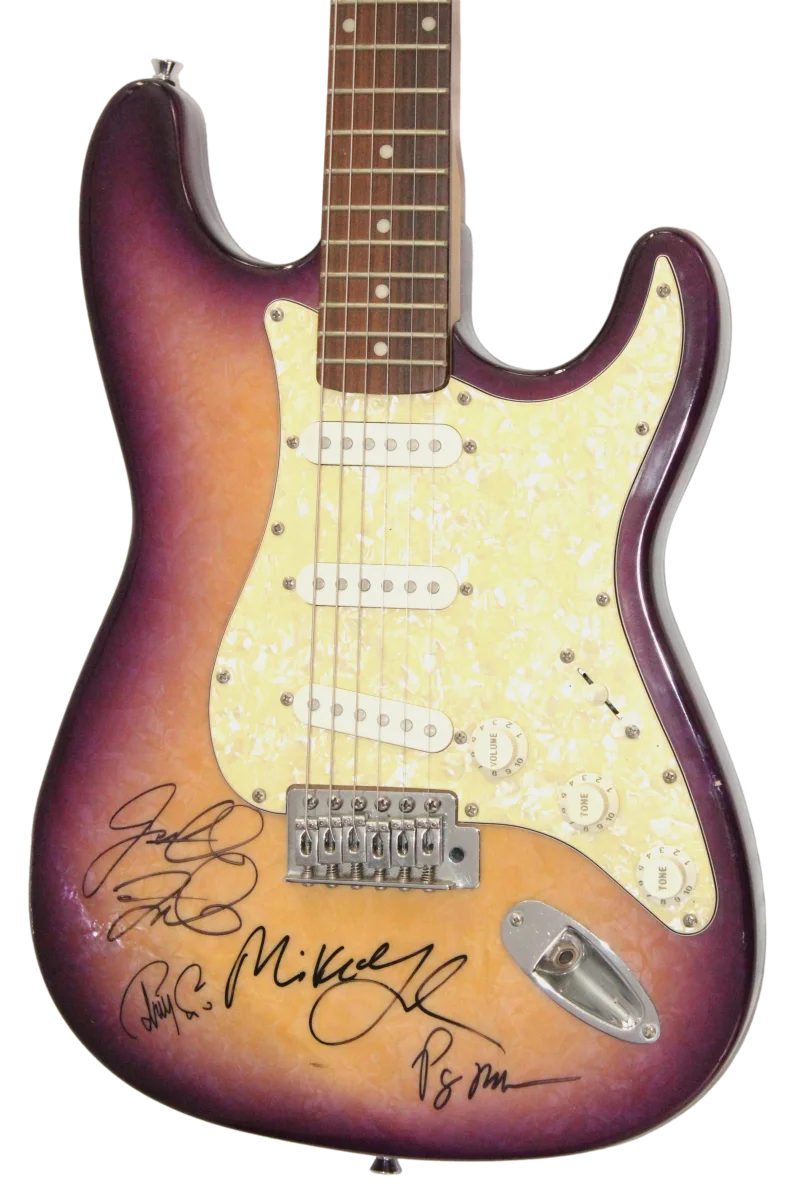 Trey Anastasio, Jon Fishman, Mike Gordon, Page McConnell — Phish Full Band Signed Autograph Guitar - Jon Fishman Trey Mike Page w/ JSA COA