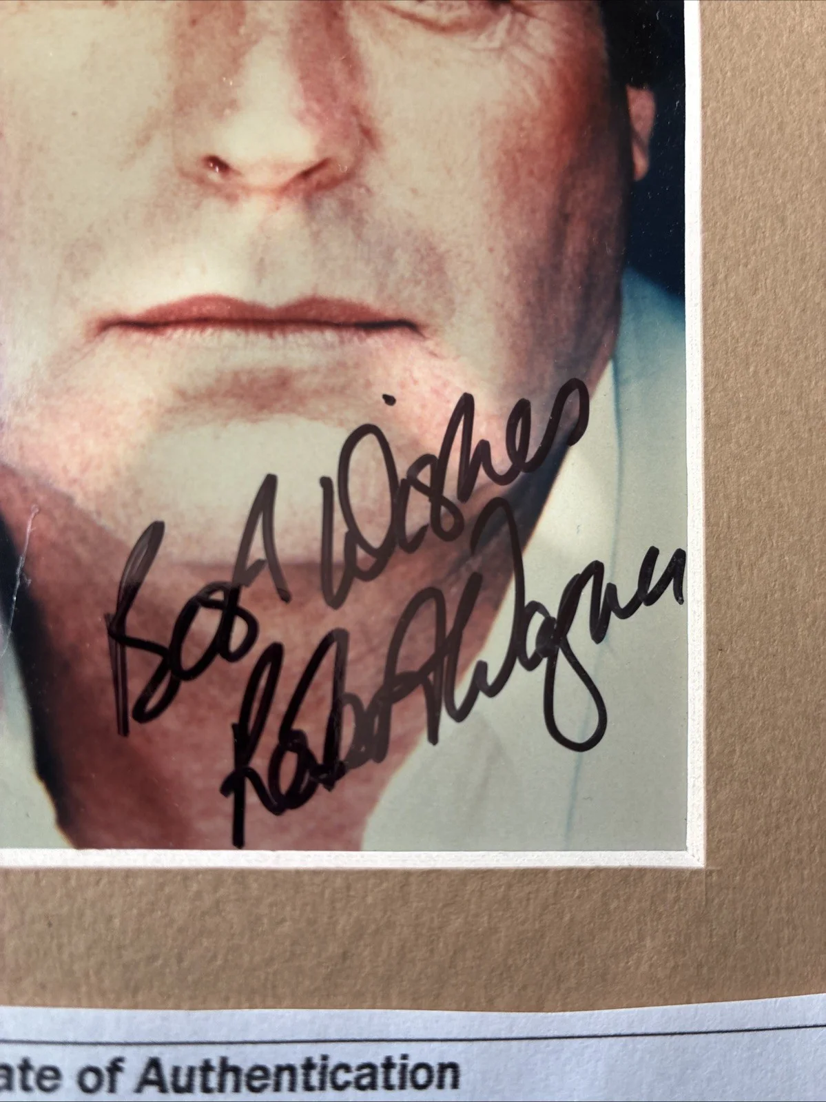 Robert Wagner — Robert Wagner Signed 4x6 Photo For a 8x10 Frame With Certificate Of, image 5