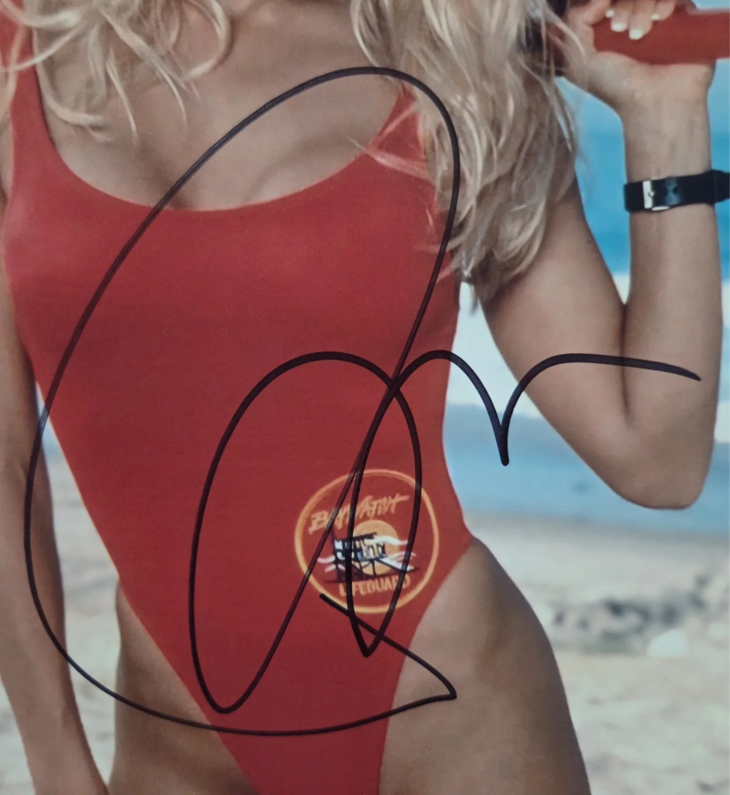 Pamela Anderson Hand Signed Autograph 8x10 Photo InPerson Proof Baywatch Actress, изображение 2