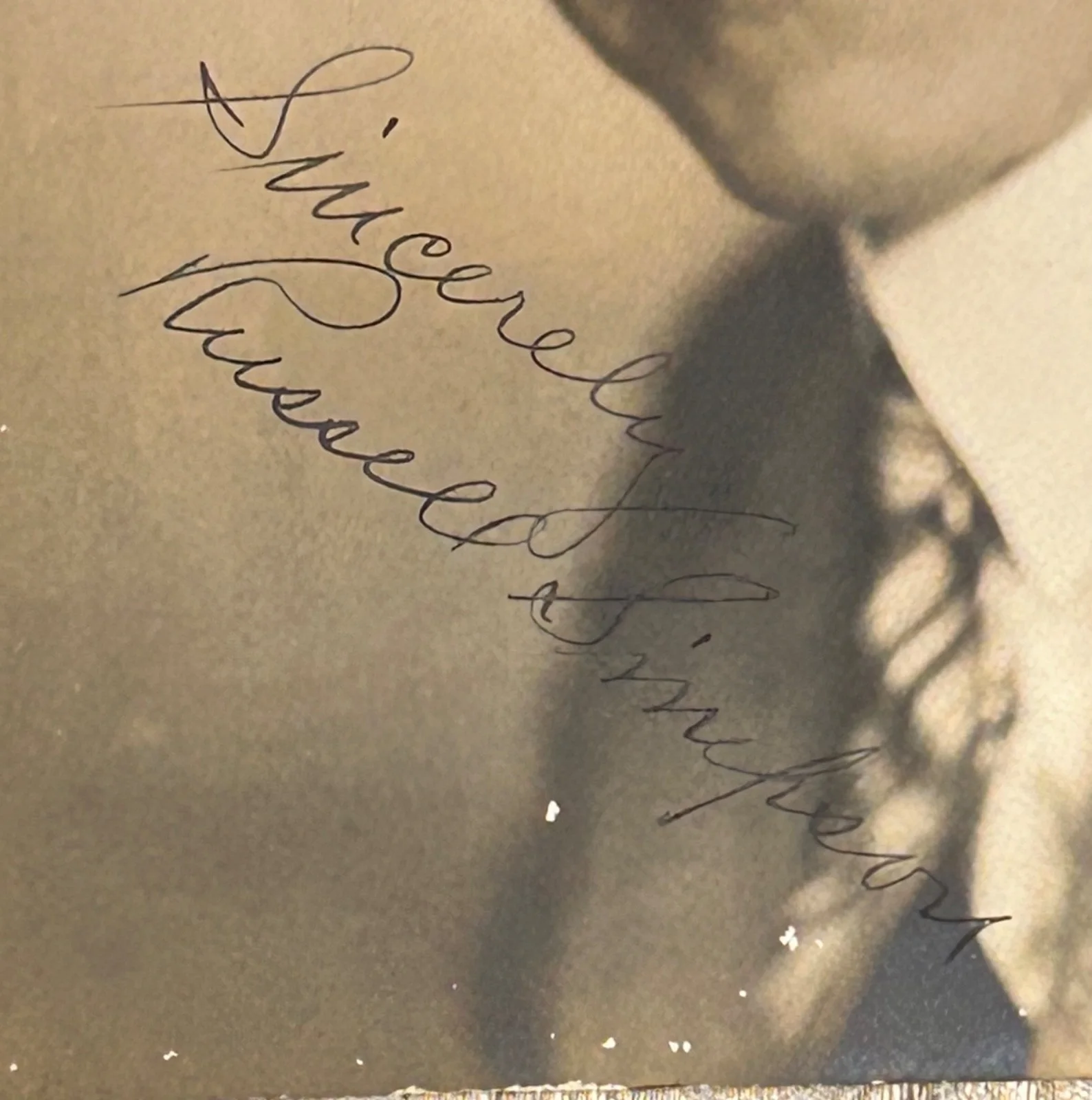 RUSSELL SIMPSON—SIGNED PHOTO—10 JOHN FORD—Grapes of Wrath Pa Joad•Sturges•Capra, image 2