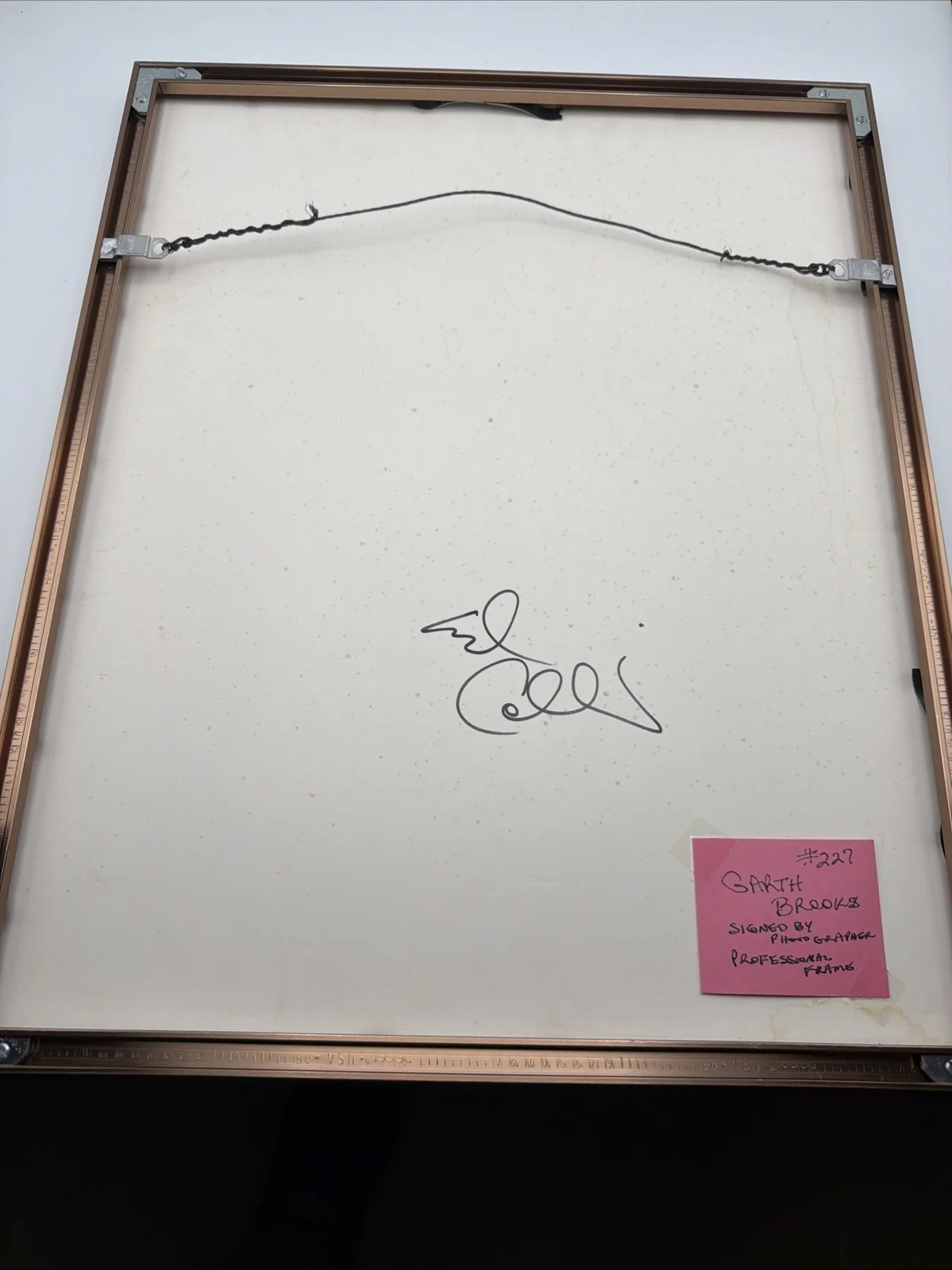 GARTH BROOKS Concert Photograph Signed by Photographer Ed Collins 16.5”x20.5”, изображение 5