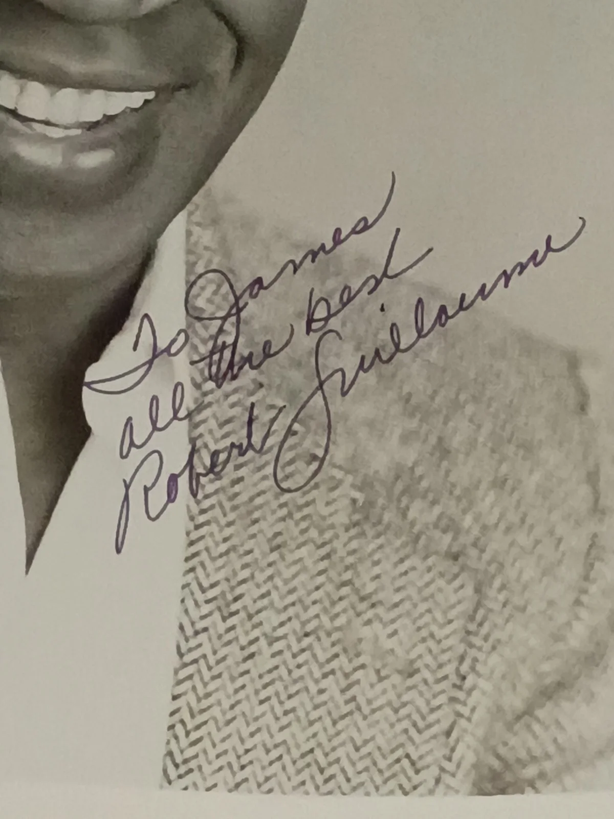Robert Guillaume Signed Autographed 8x10 Photo Personalized To James, изображение 3