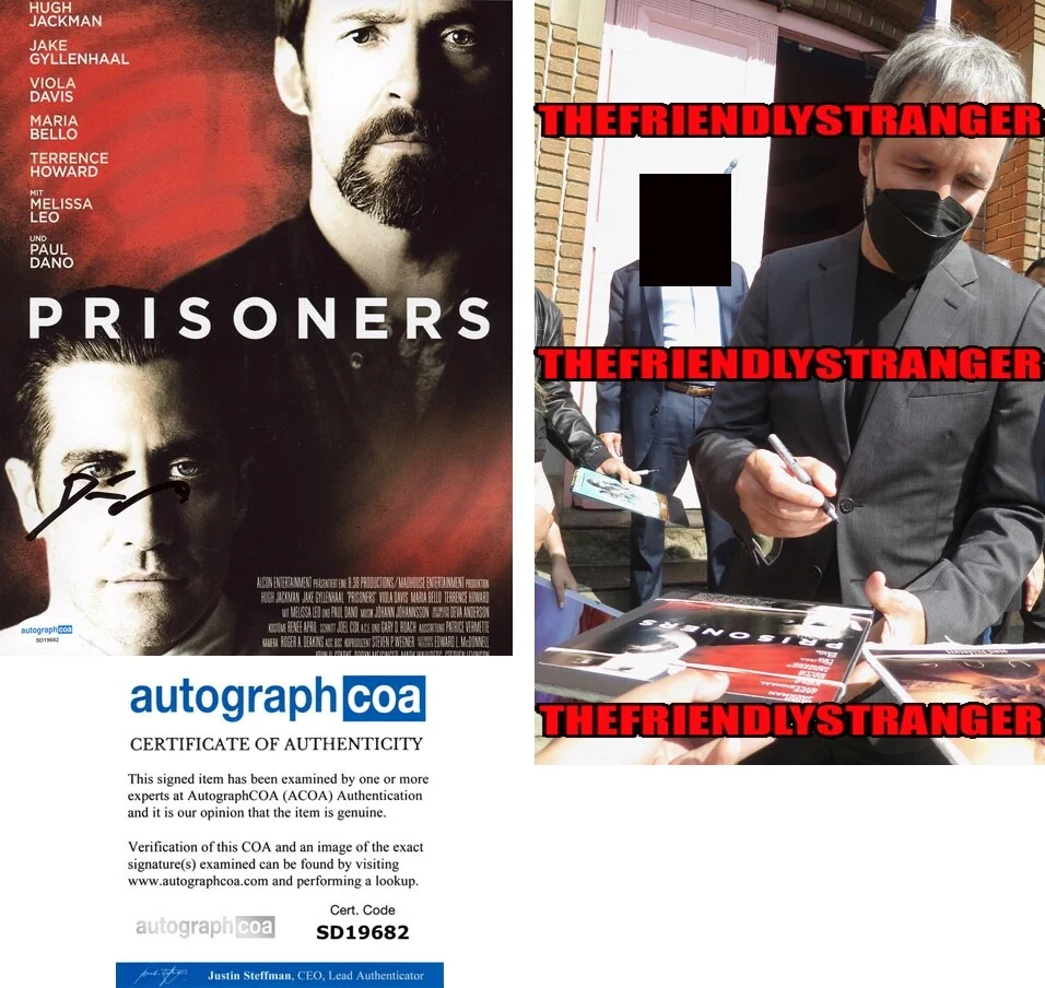 DENIS VILLENEUVE — Denis Villeneuve signed Autograph "PRISONERS" 8X10 Photo PROOF Director ACOA COA