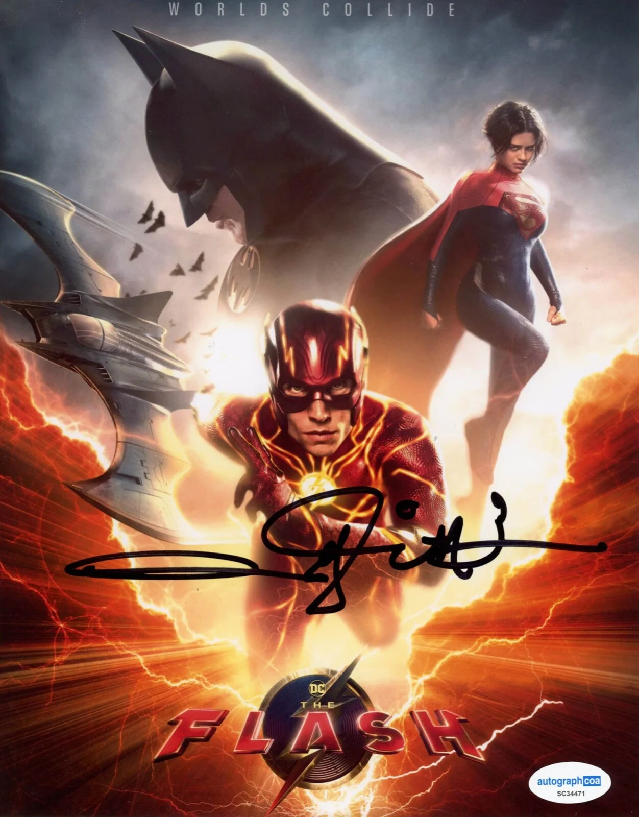 ANDY MUSCHIETTI — Andy Muschietti signed "THE FLASH" 8x10 Photo e EXCT PROOF Welcome To Derry ACOA, изображение 4