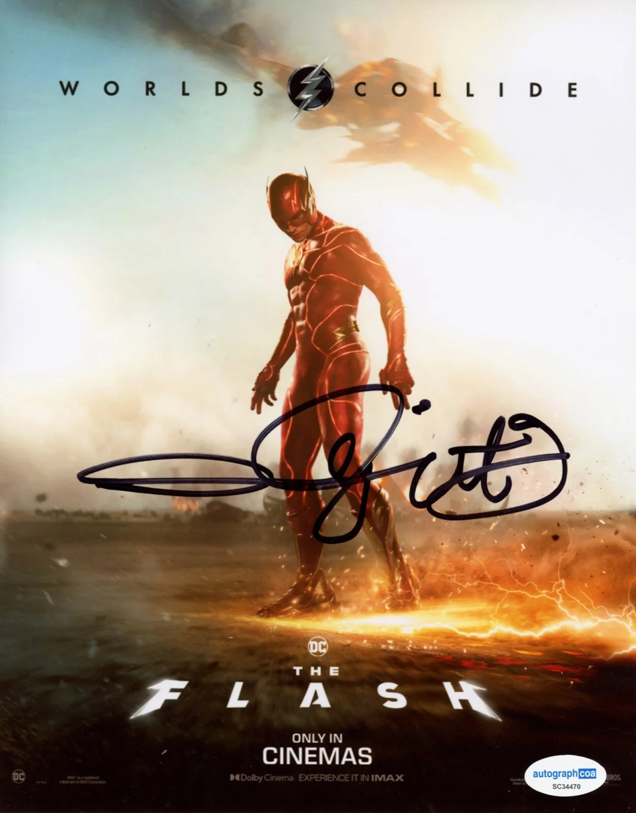 ANDY MUSCHIETTI — Andy Muschietti signed "THE FLASH" 8x10 Photo IT c WELCOME TO DERRY Dir ACOA COA, image 3