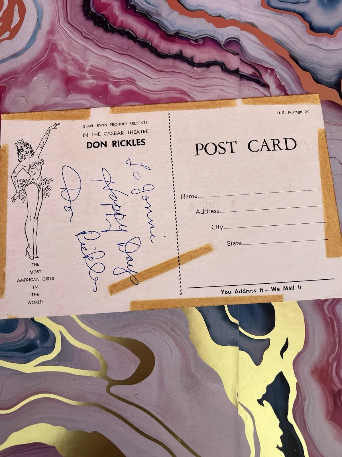 Don Rickles — DON RICKLES - Autographed Signed Vintage Sahara Hotel Las Vegas RARE 🔥, изображение 2