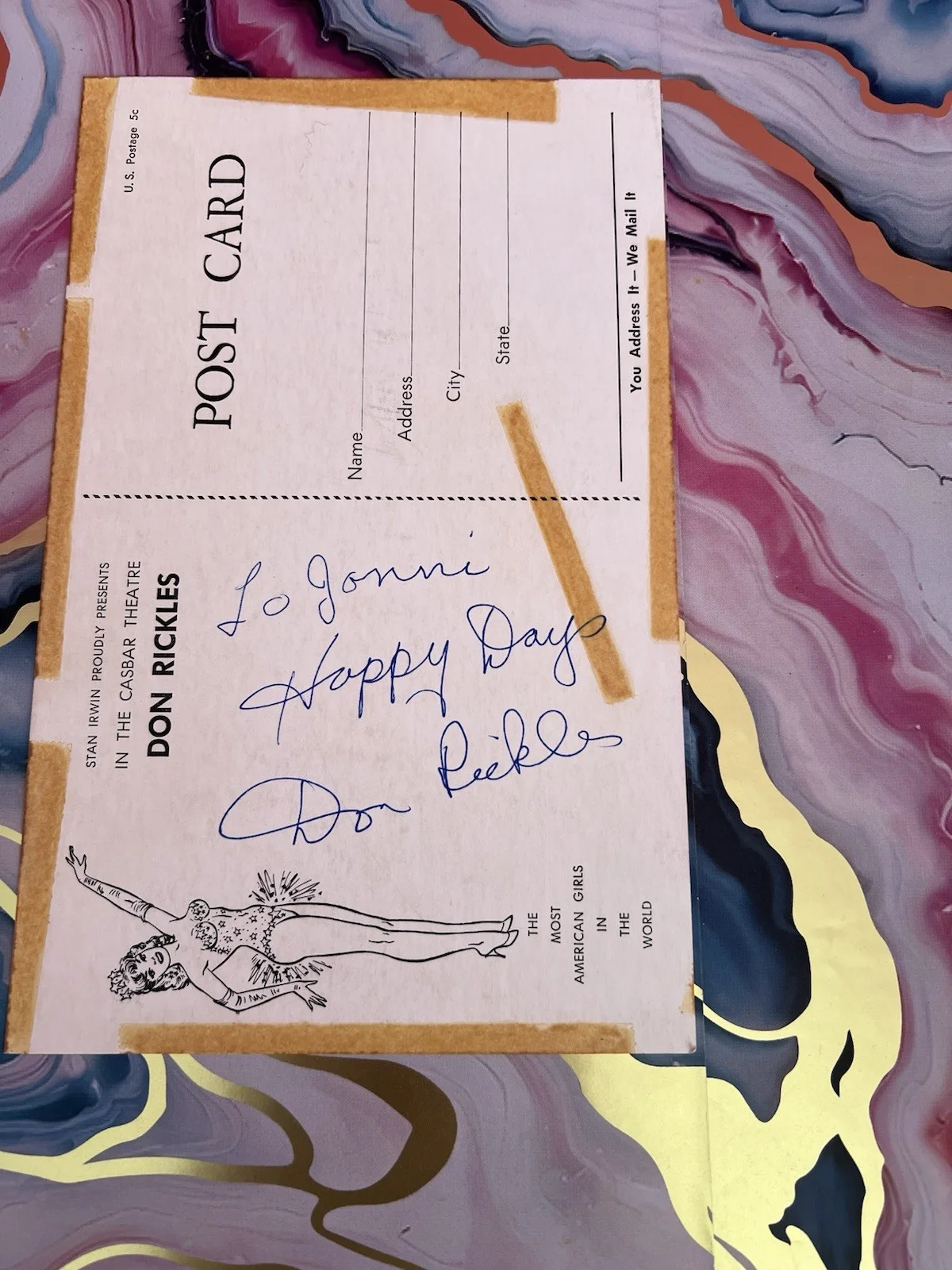 Don Rickles — DON RICKLES - Autographed Signed Vintage Sahara Hotel Las Vegas RARE 🔥, изображение 3