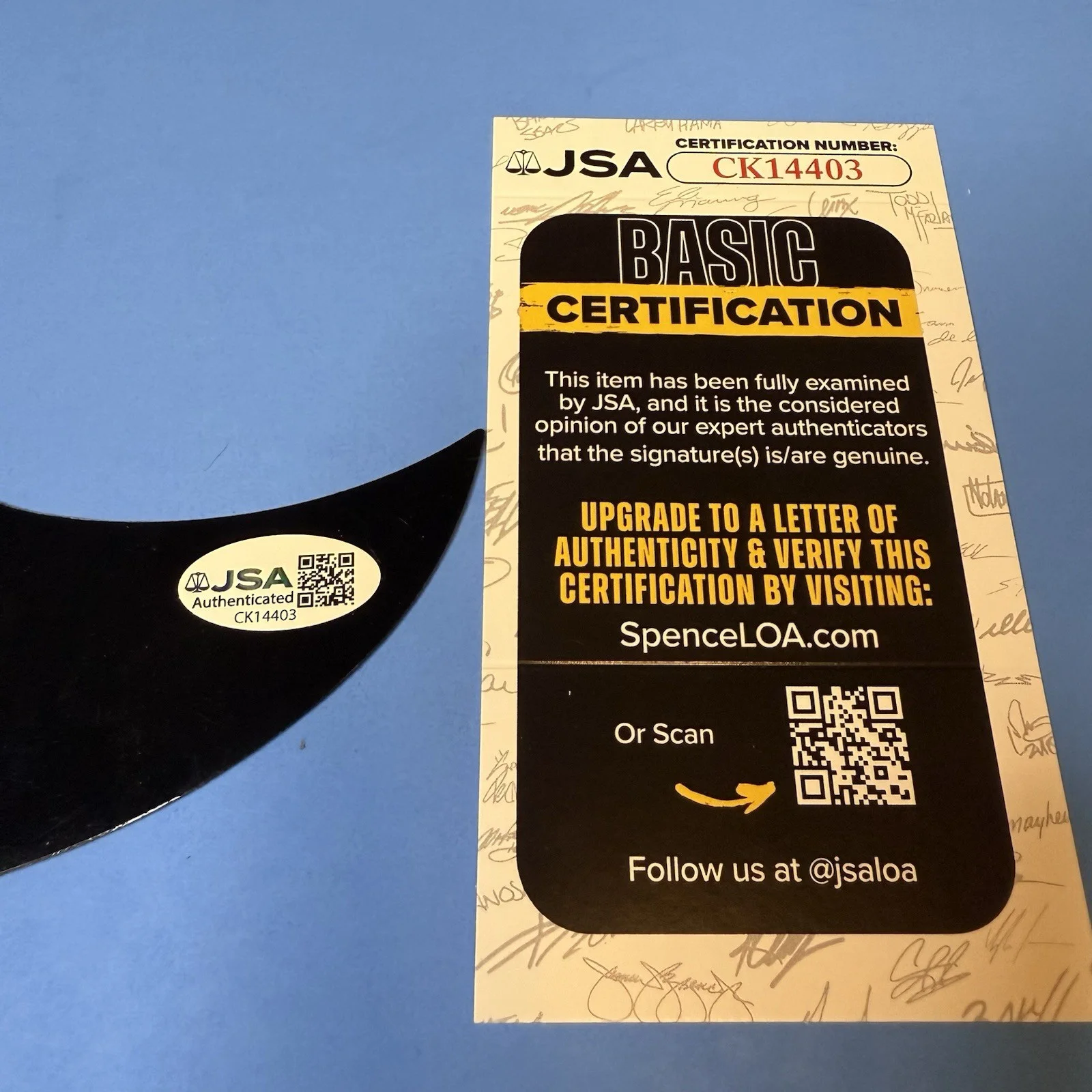 Michael Ray Signed Acoustic Pickguard Autographed Country Singer JSA COA, image 2