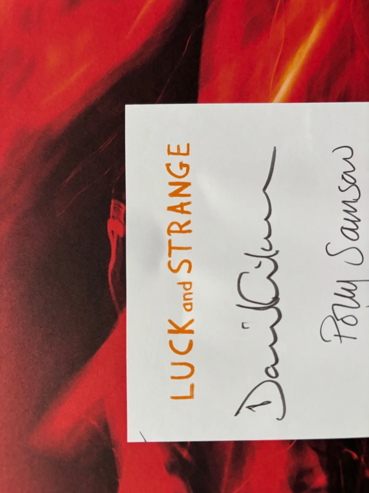 DAVID GILMOUR SIGNED LUCK AND STRANGE STUDIO LIVE HARDCOVER BOOK PINK FLOYD BAS, изображение 2