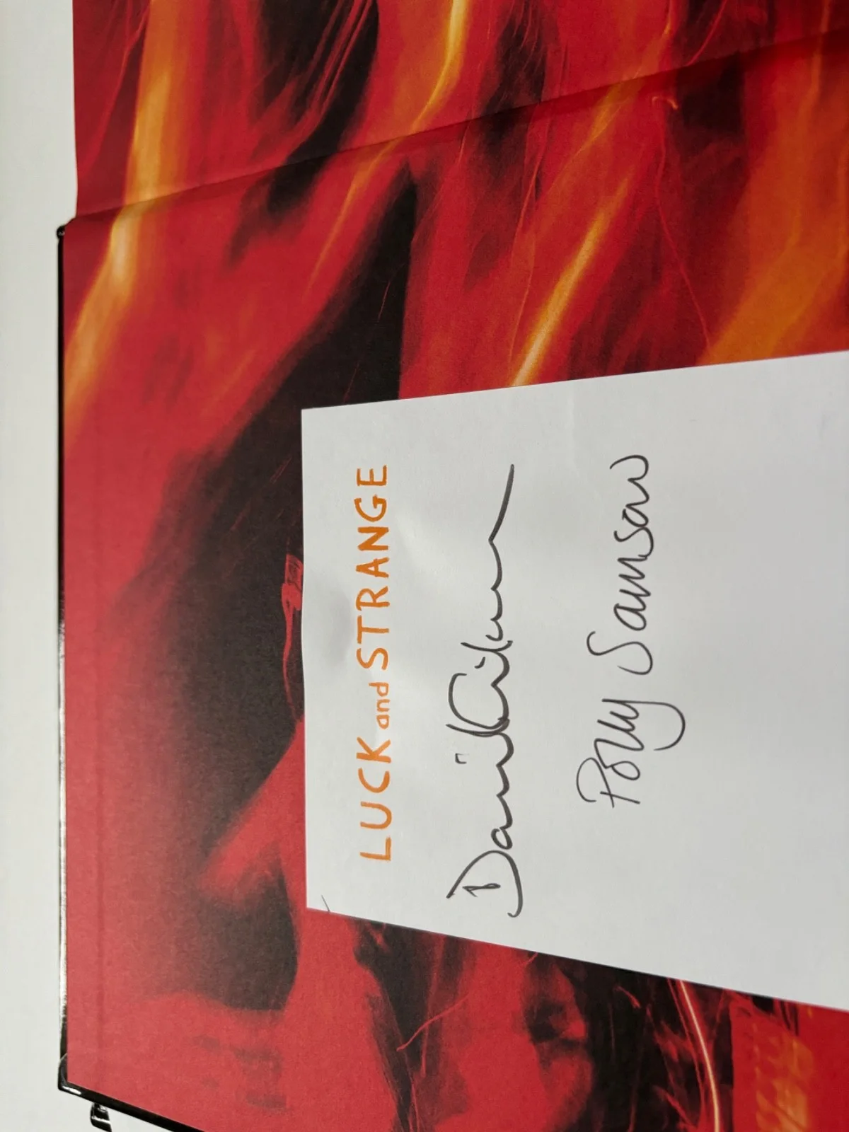 DAVID GILMOUR SIGNED LUCK AND STRANGE STUDIO LIVE HARDCOVER BOOK PINK FLOYD BAS, изображение 5