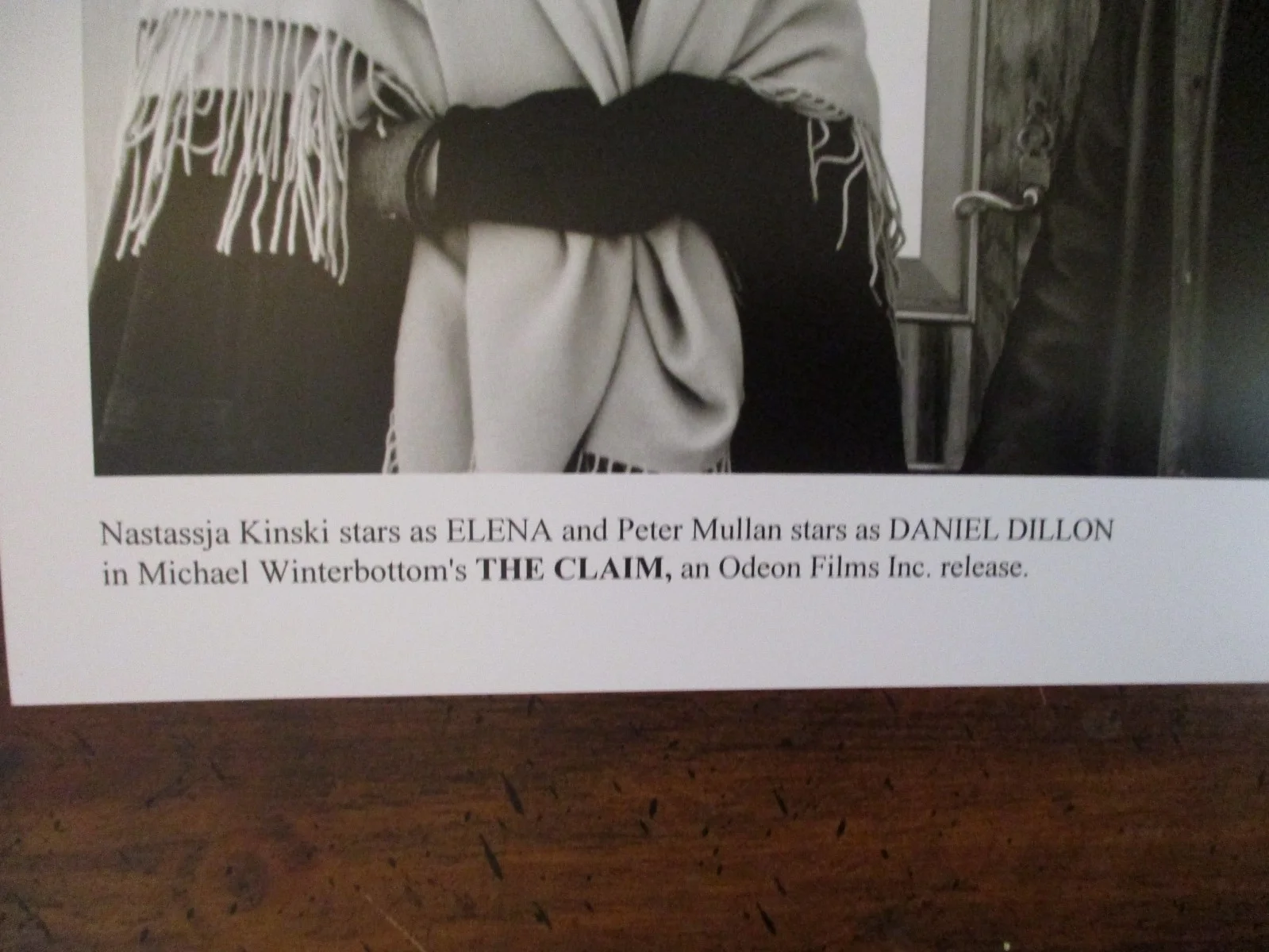Nastassja Kinski/Peter Mullan(THE CLAIM)2001 10 x 8 Black and White Press Photo, изображение 3