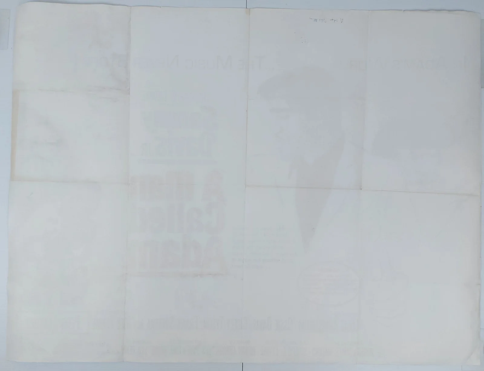 A MAN CALLED ADAM ORIGINAL UK QUAD FILM POSTER 1966 SAMMY DAVIS JR, изображение 2