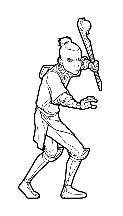FiGPiN Sokka (0616) Avatar The Last Airbender 3-Inch Enamel Pin, изображение 5