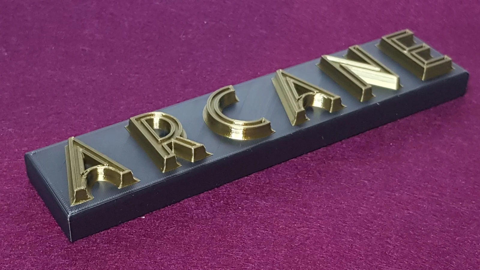 Arcane - 3D printed logo for desk or wall mount., image 3