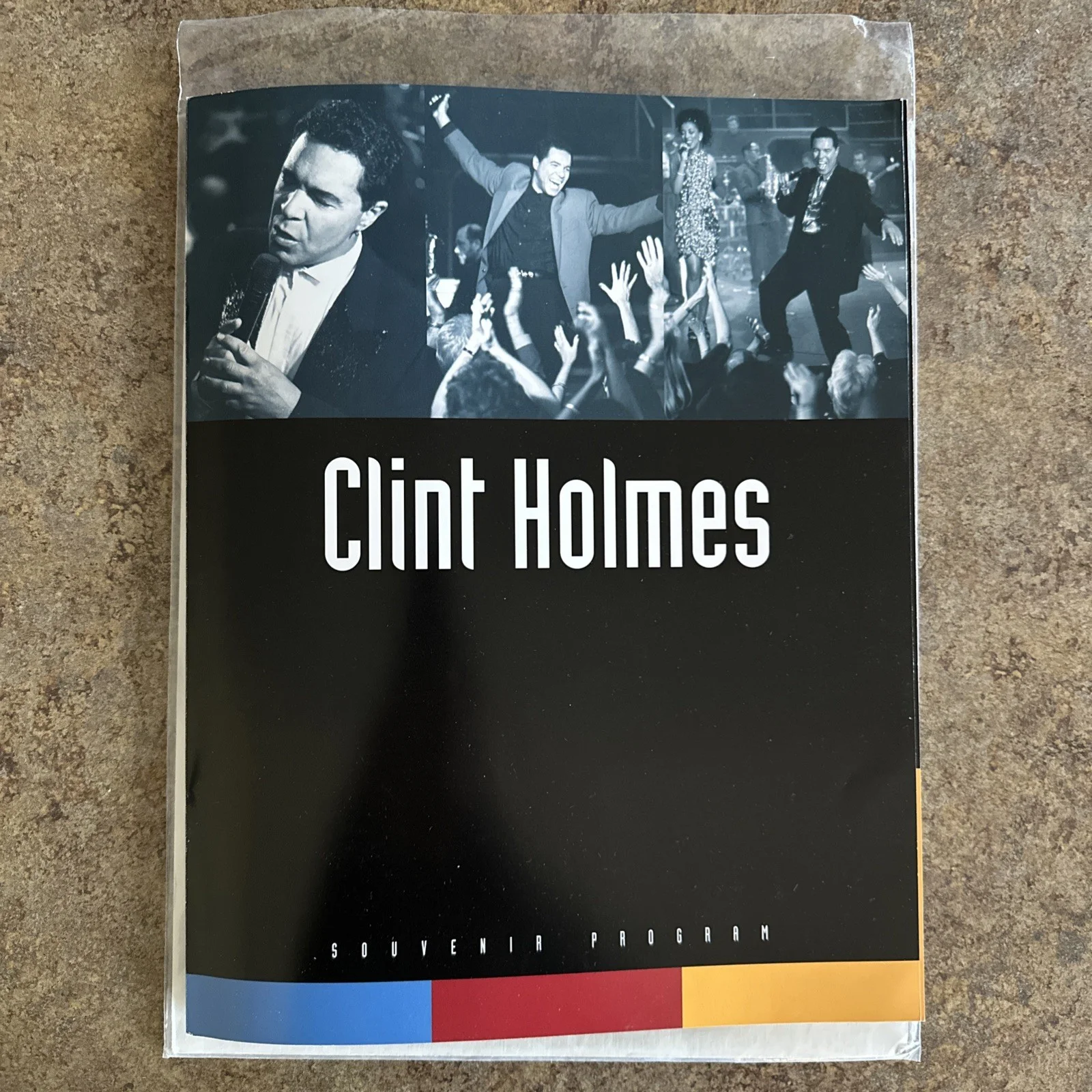 CLINT HOLMES signed souvenir program with admission ticket 2002, image 2