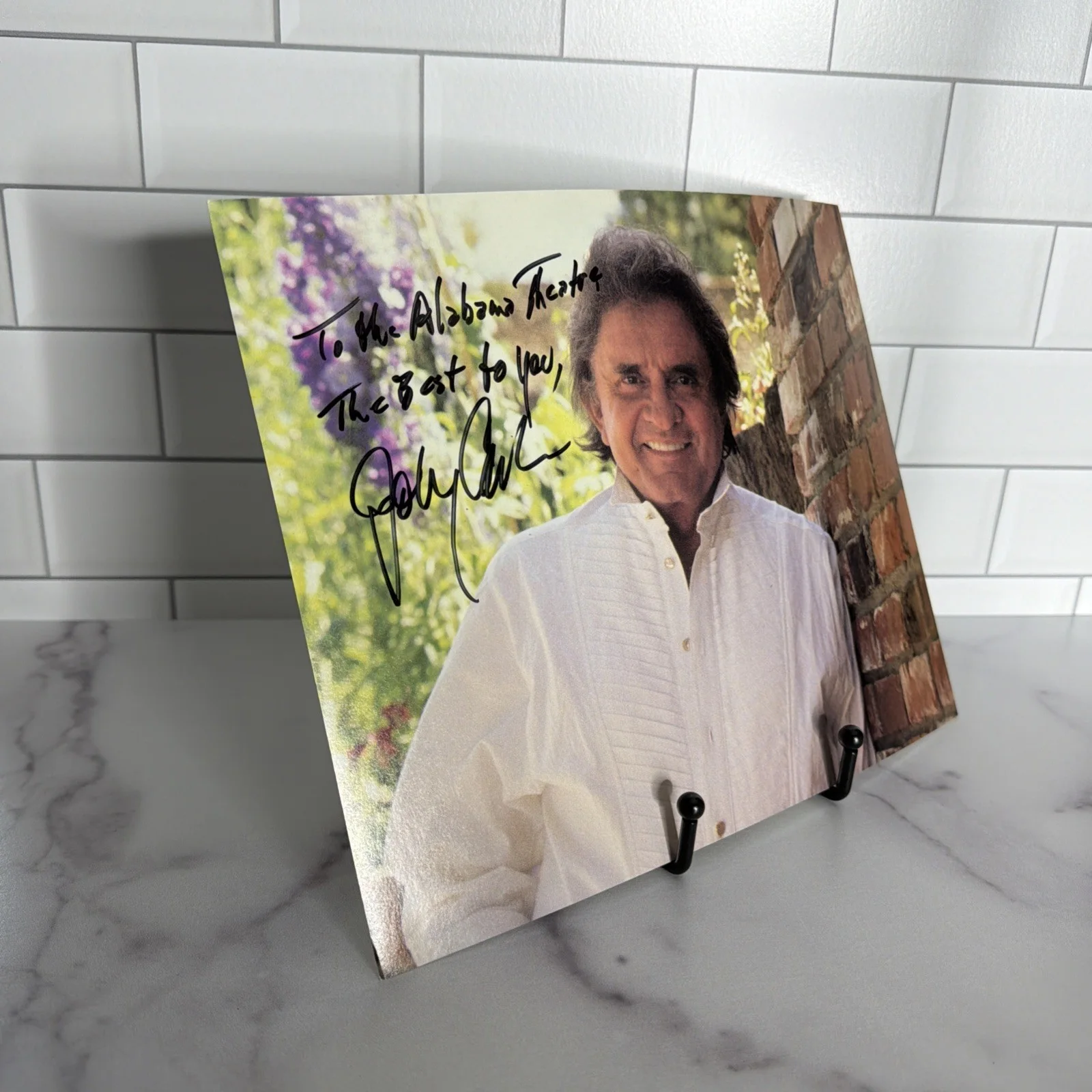 Johnny Cash SIGNED AUTOGRAPHED 8x10 Photo to the Alabama Theatre, изображение 3