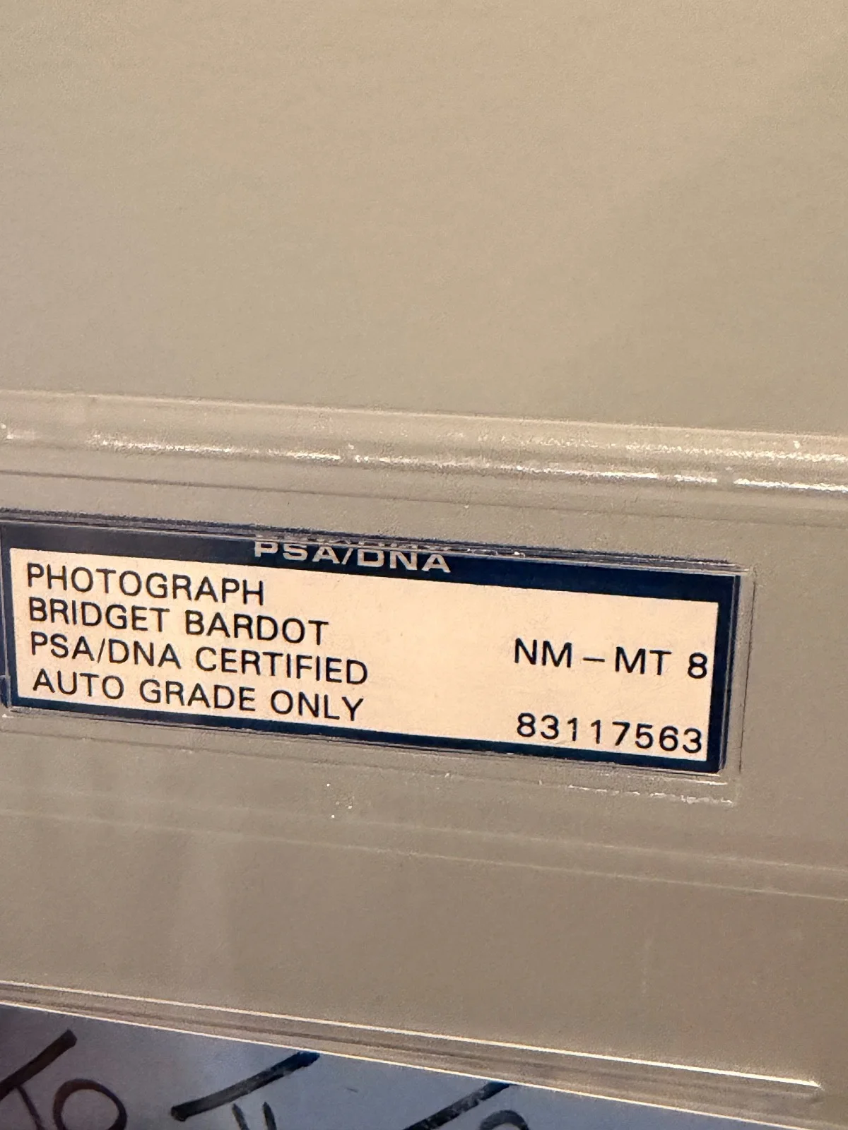 Bridget Bardot — Bridget Bardot Signed PSA/DNA (No card Cert), image 3