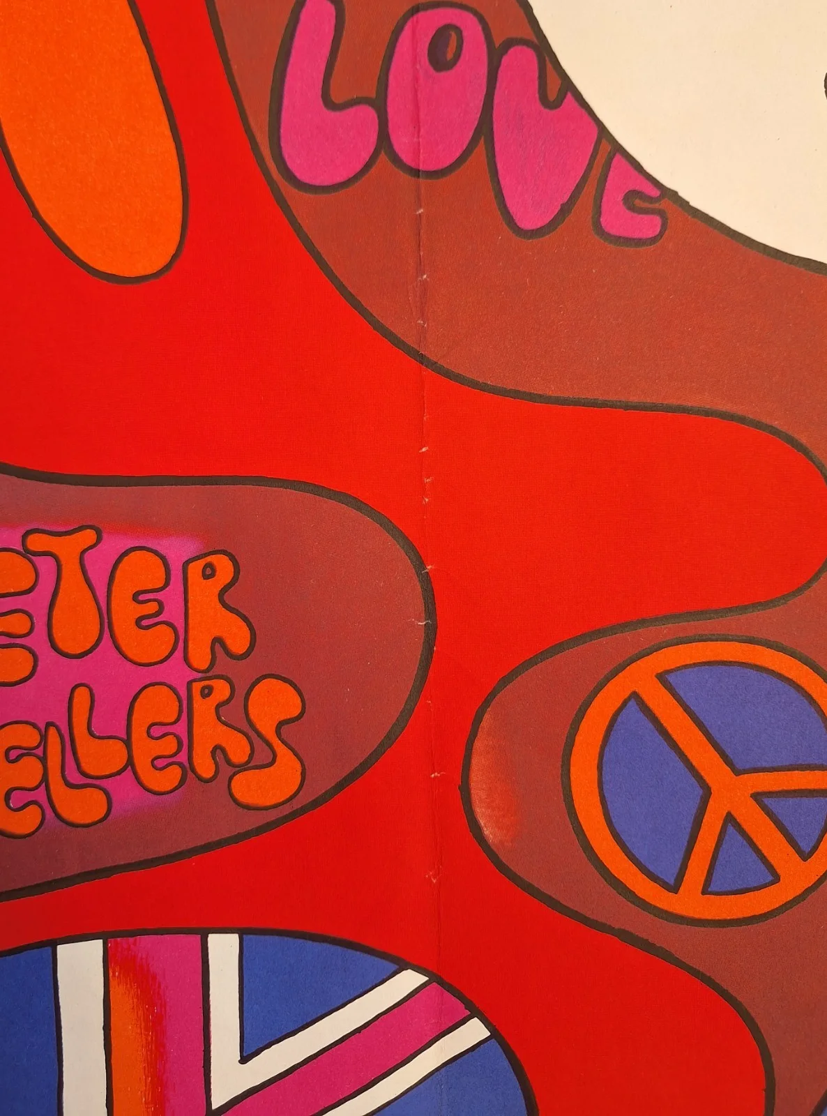 THE PARTY, VECIREK, PETER SELLERS, ORIGINAL A1 CZECH MOVIE POSTER JAROSLAV FISER, изображение 3
