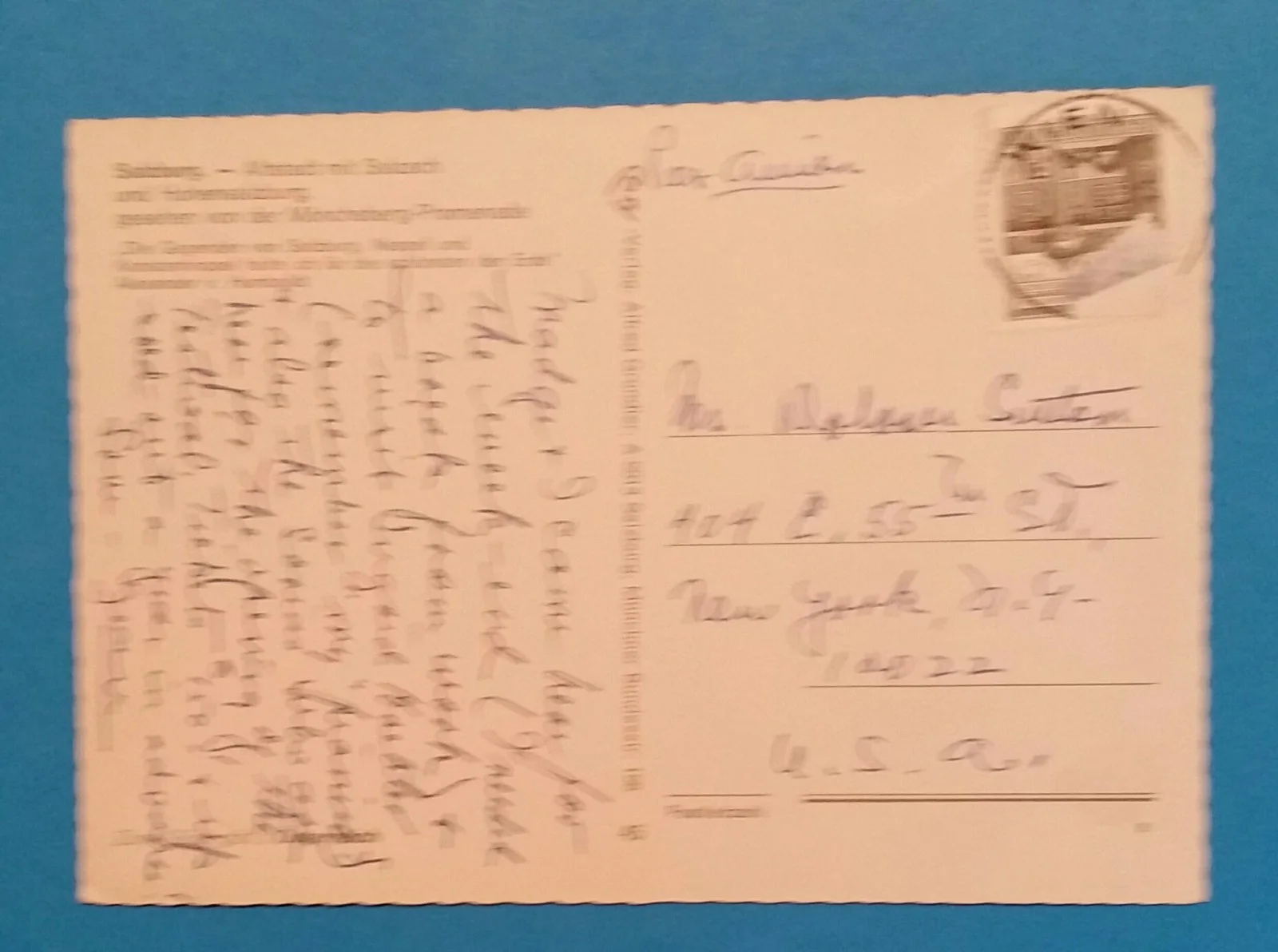 Jean Dalrymple — Hand Written & Signed Postcard Jean Dalrymple to Actress Dolores Sutton, изображение 2